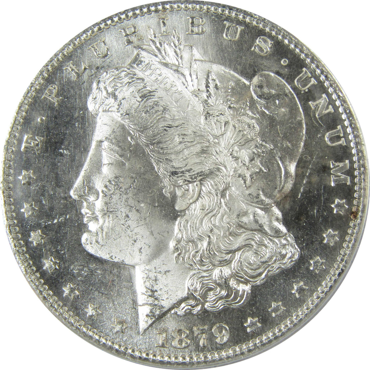 1879 S Rev 79 Morgan Silver Dollar MS 62 ANACS Uncirculated SKU:CP606 - Morgan coin - Morgan silver dollar - Morgan silver dollar for sale - Profile Coins & Collectibles