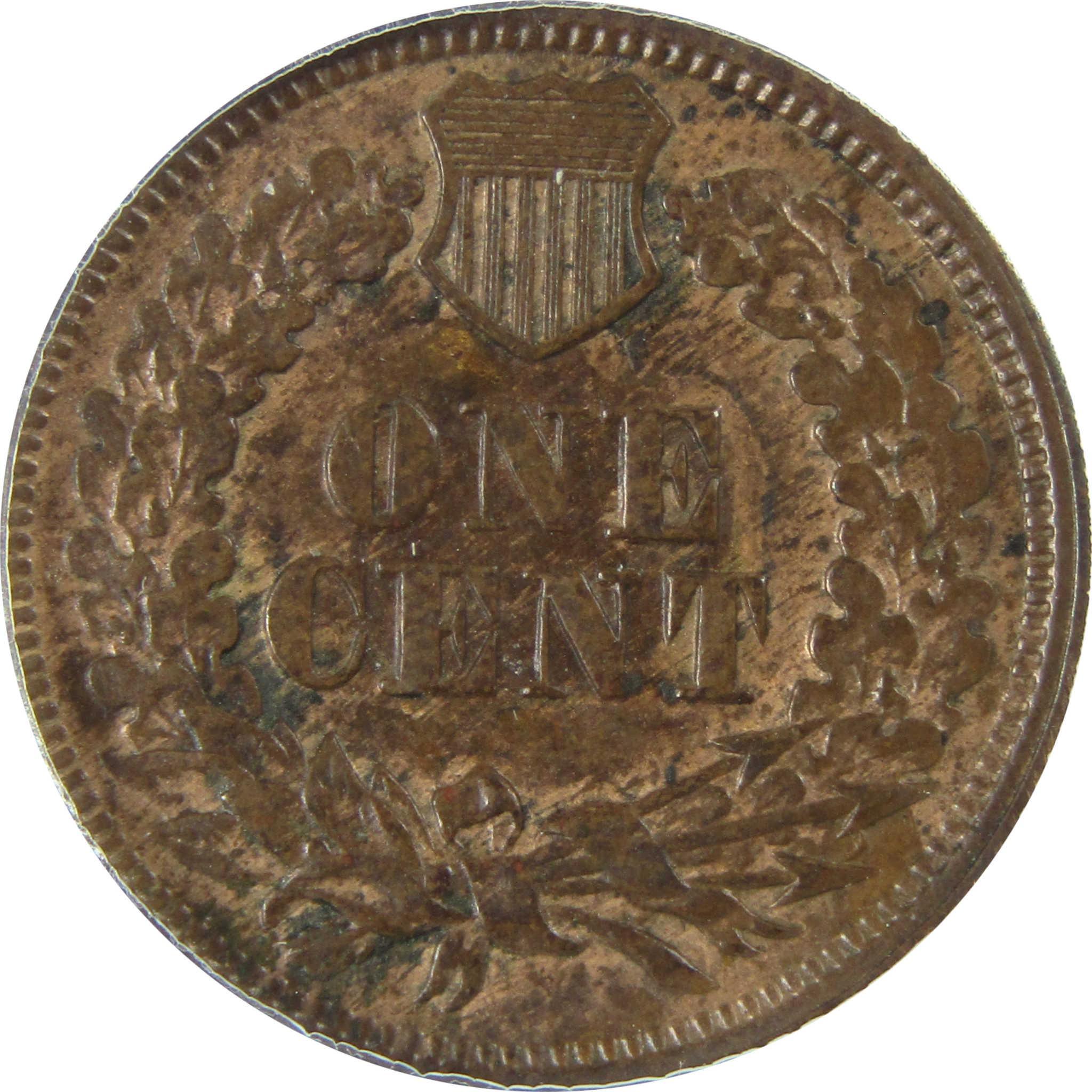 1864 L Indian Head Bronze Cent EF 40 Details ANACS Penny SKU:CP623