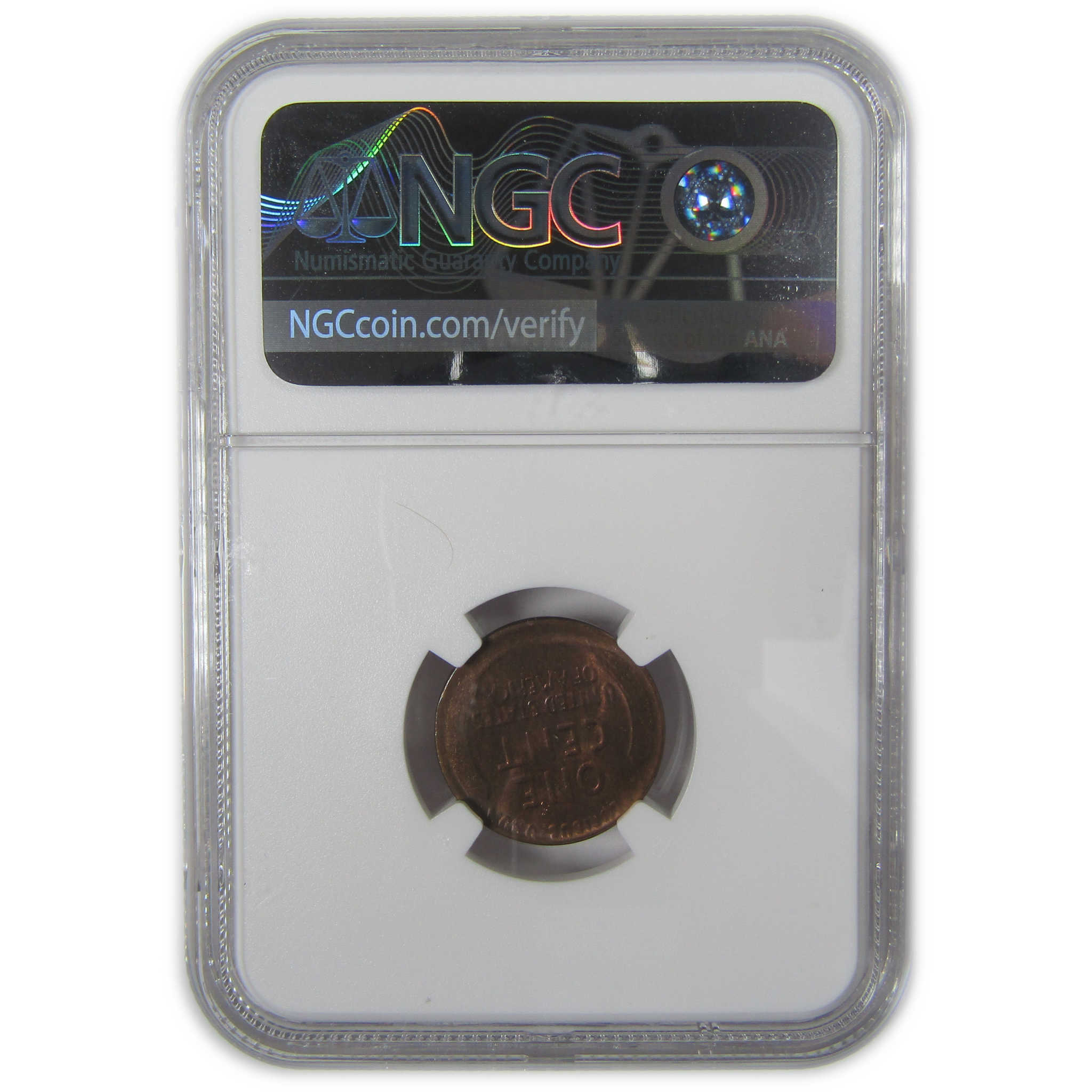 1926 D Lincoln Wheat Cent MS 63 RB NGC Bag Fragment SKU:I23353