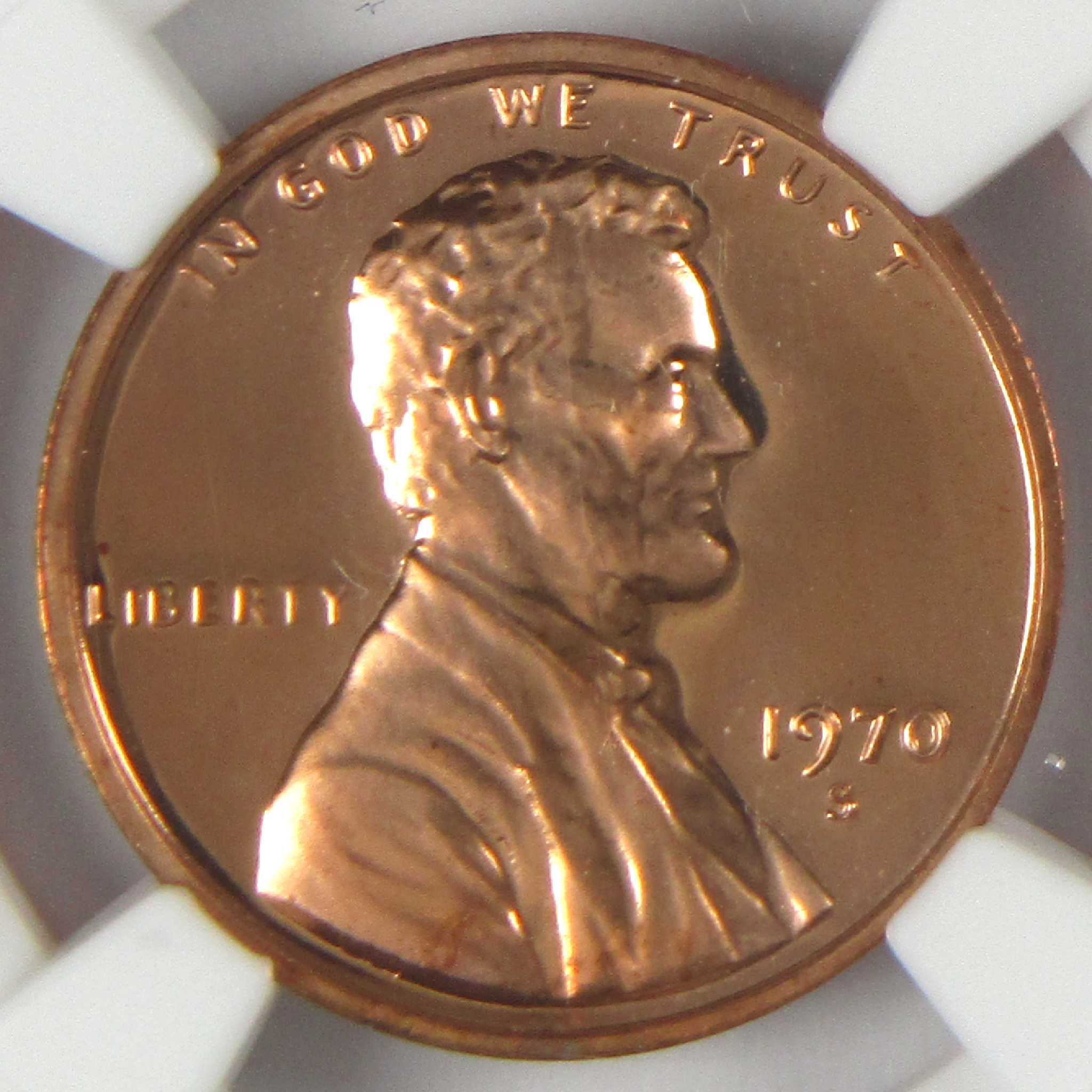 1970 S Small Date Lincoln Memorial Cent PF 68 RD CAM NGC Penny Proof