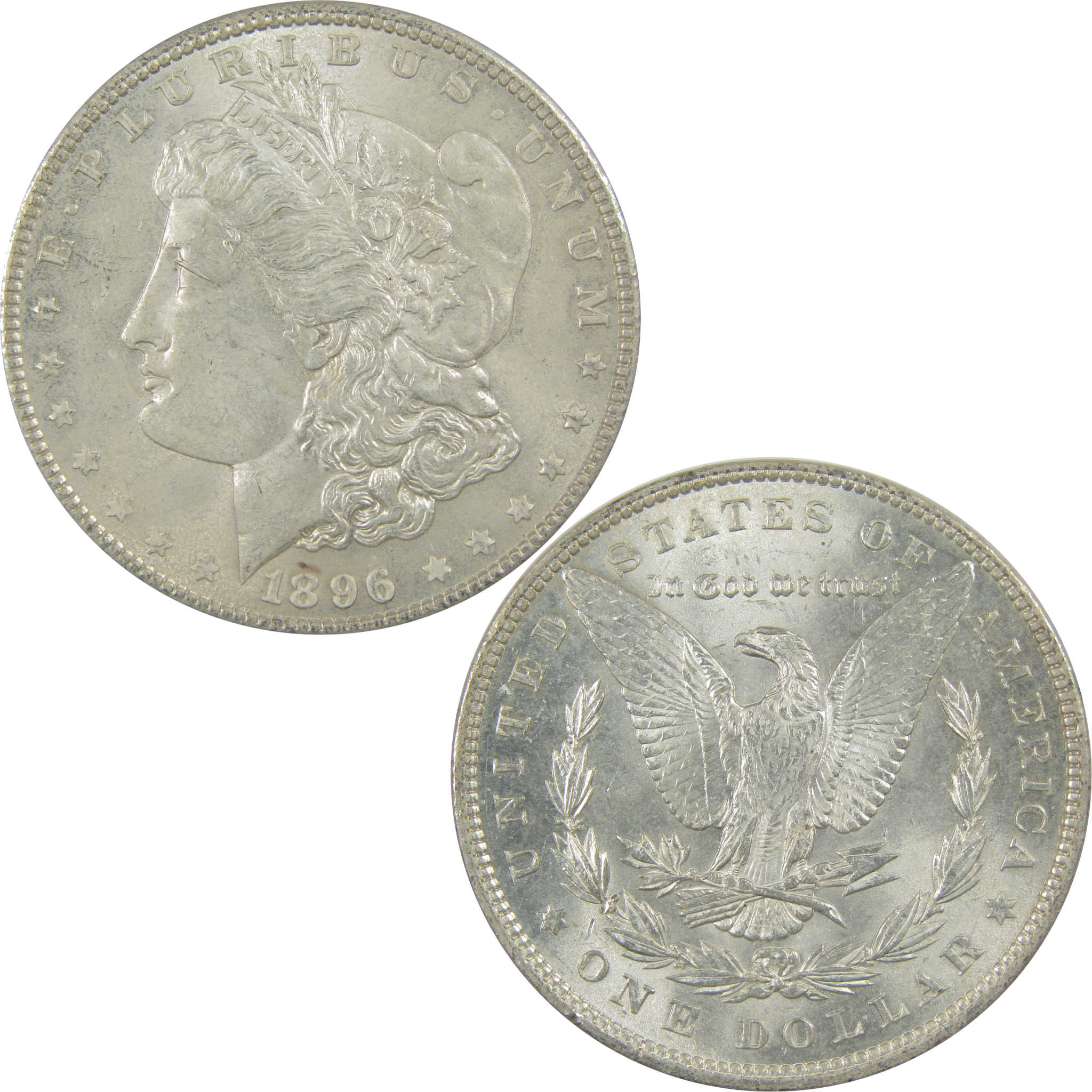 1896 Morgan Dollar Uncirculated Details Silver $1 Coin SKU:I22066 - Morgan coin - Morgan silver dollar - Morgan silver dollar for sale - Profile Coins & Collectibles