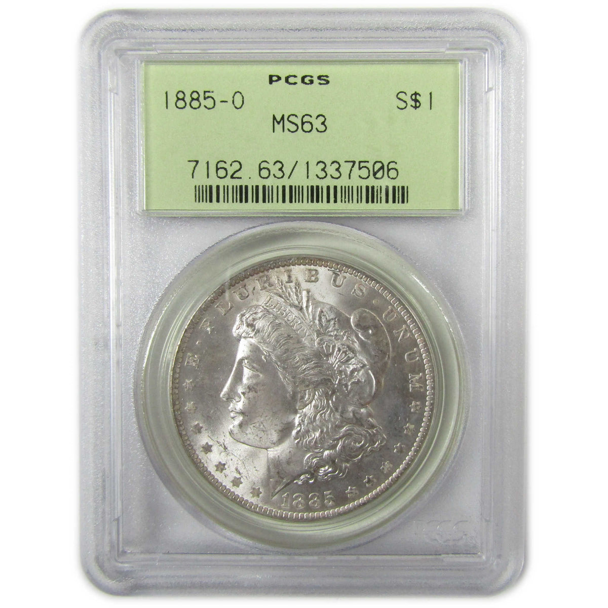 1885 O Morgan Silver Dollar MS 63 PCGS Uncirculated $1 Coin SKU:CP1670