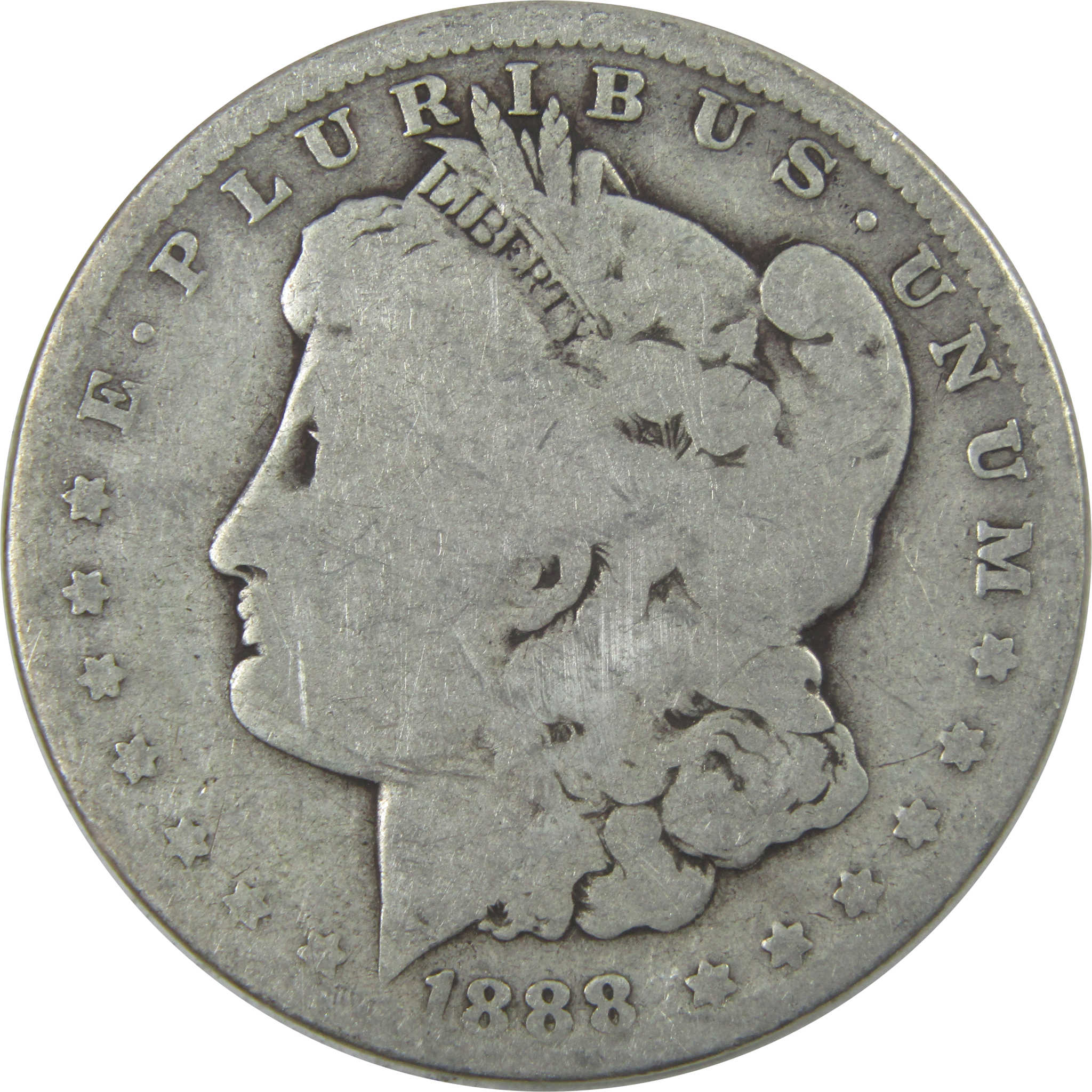 1888 O Morgan Dollar G Good Silver $1 Coin SKU:I15484 - Morgan coin - Morgan silver dollar - Morgan silver dollar for sale - Profile Coins & Collectibles