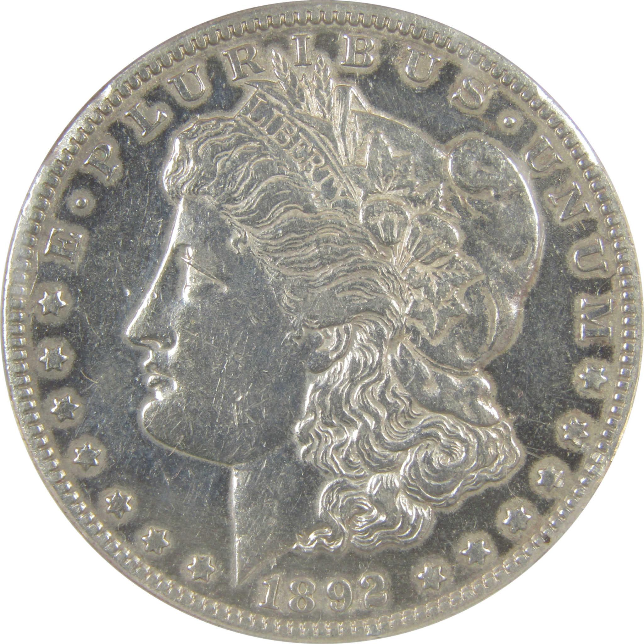 1892 S Morgan Dollar AU 50 Details ANACS Silver $1 Coin SKU:I21359 - Morgan coin - Morgan silver dollar - Morgan silver dollar for sale - Profile Coins & Collectibles
