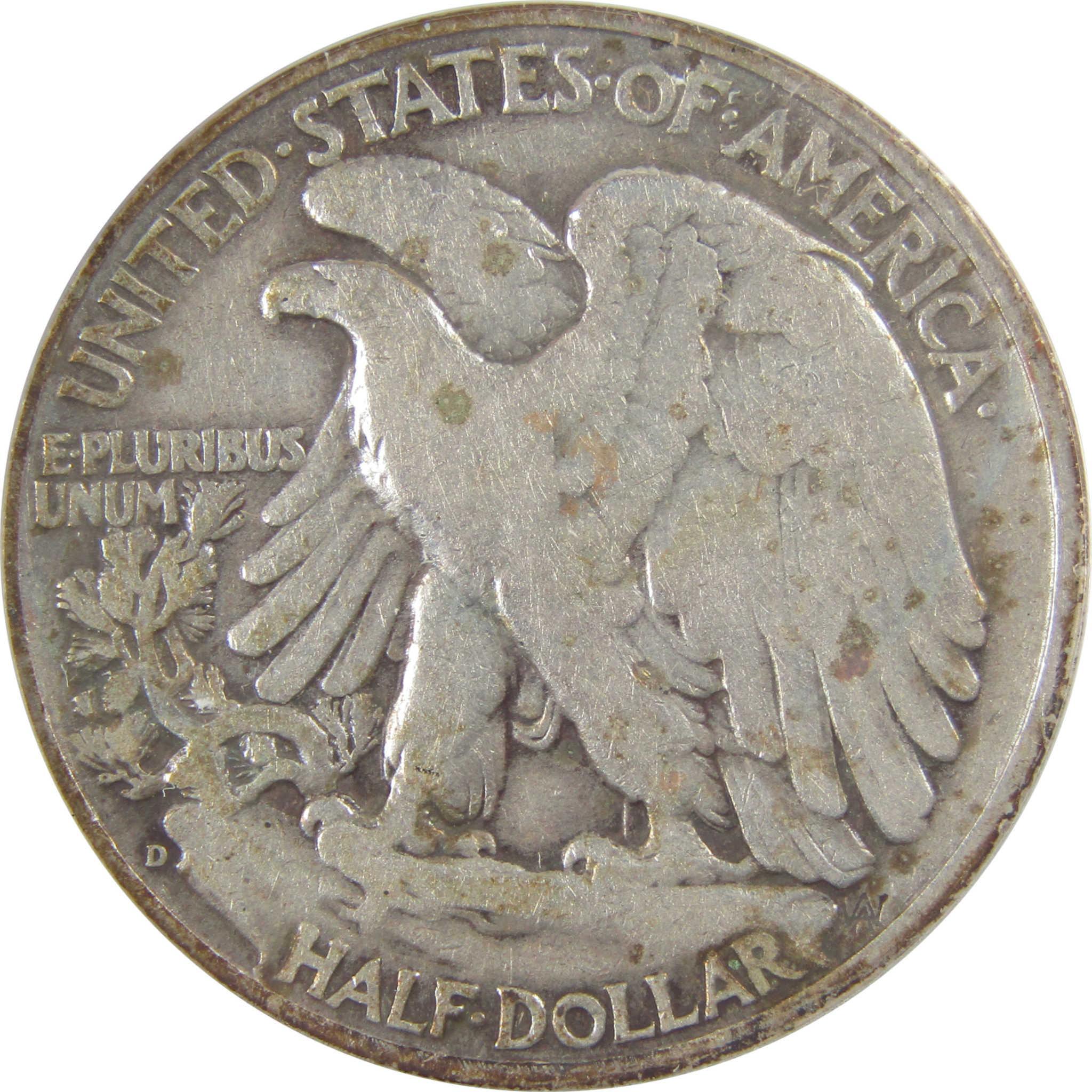 1938 D Liberty Walking Silver 50C VG 10 Details ANACS SKU:I25476