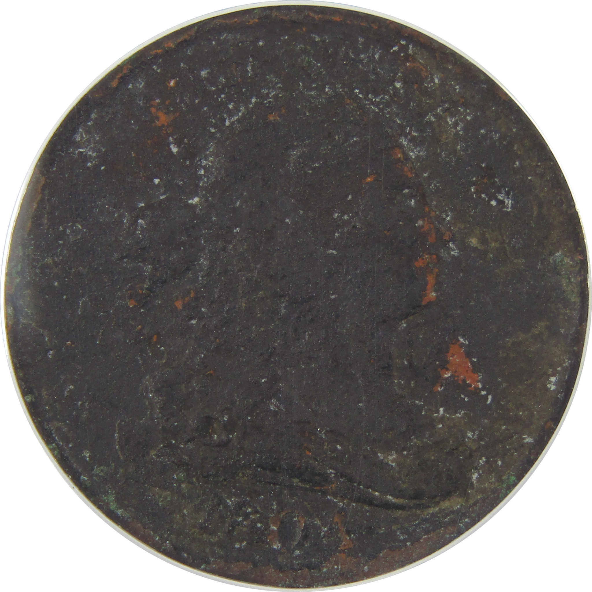 1804 Plain 4 No Stems C-13 Draped Bust 1/2C F 12 Details SKU:I22274