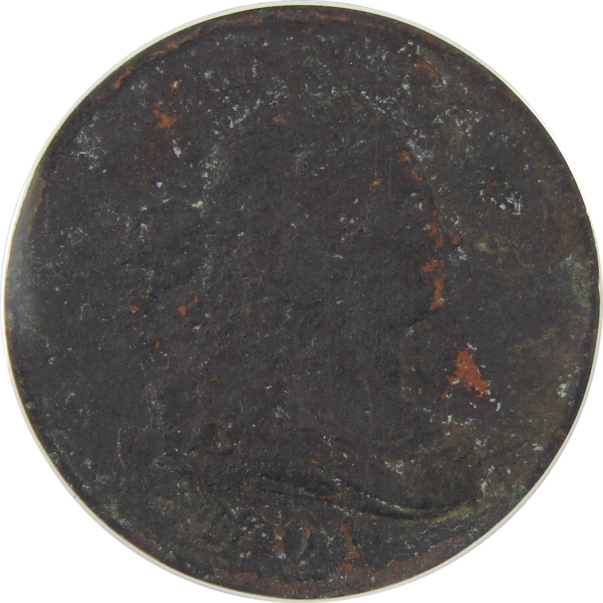 1804 Plain 4 No Stems C-13 Draped Bust 1/2C F 12 Details SKU:I22274