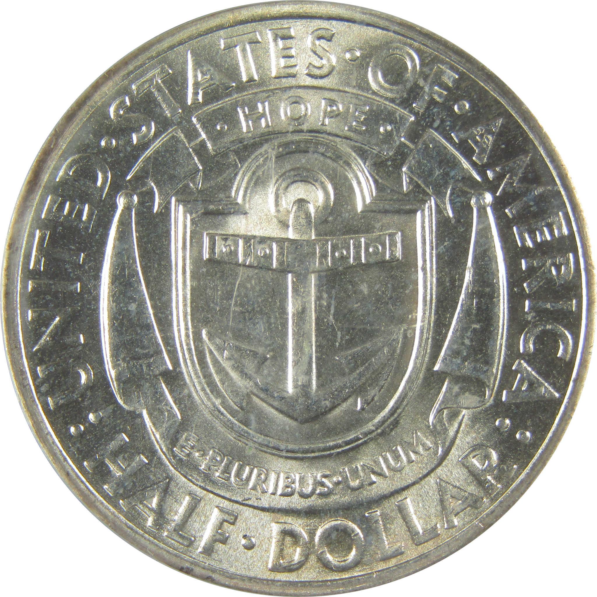 1936 Providence Rhode Island Commemorative Silver 50c MS 64 PCGS
