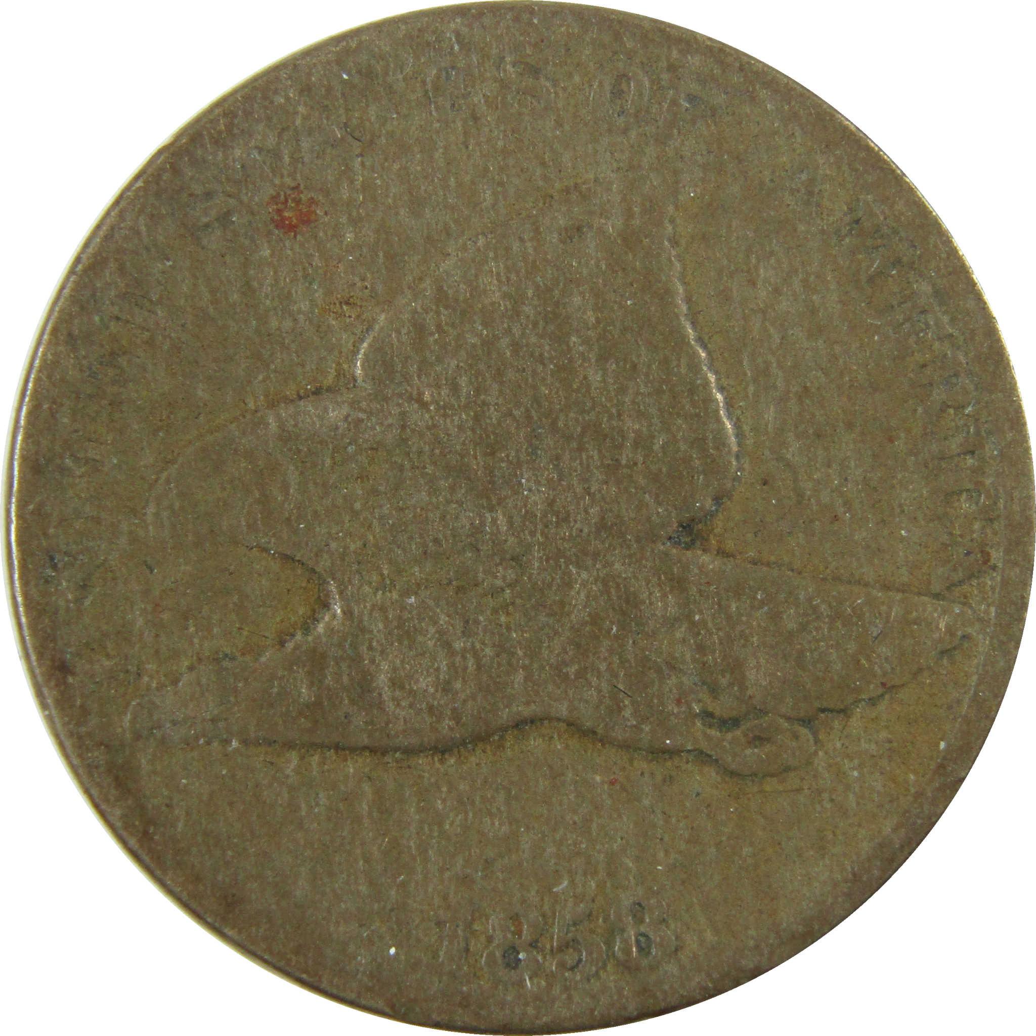 1858 Large Letters Flying Eagle Cent G Good Details SKU:I28210