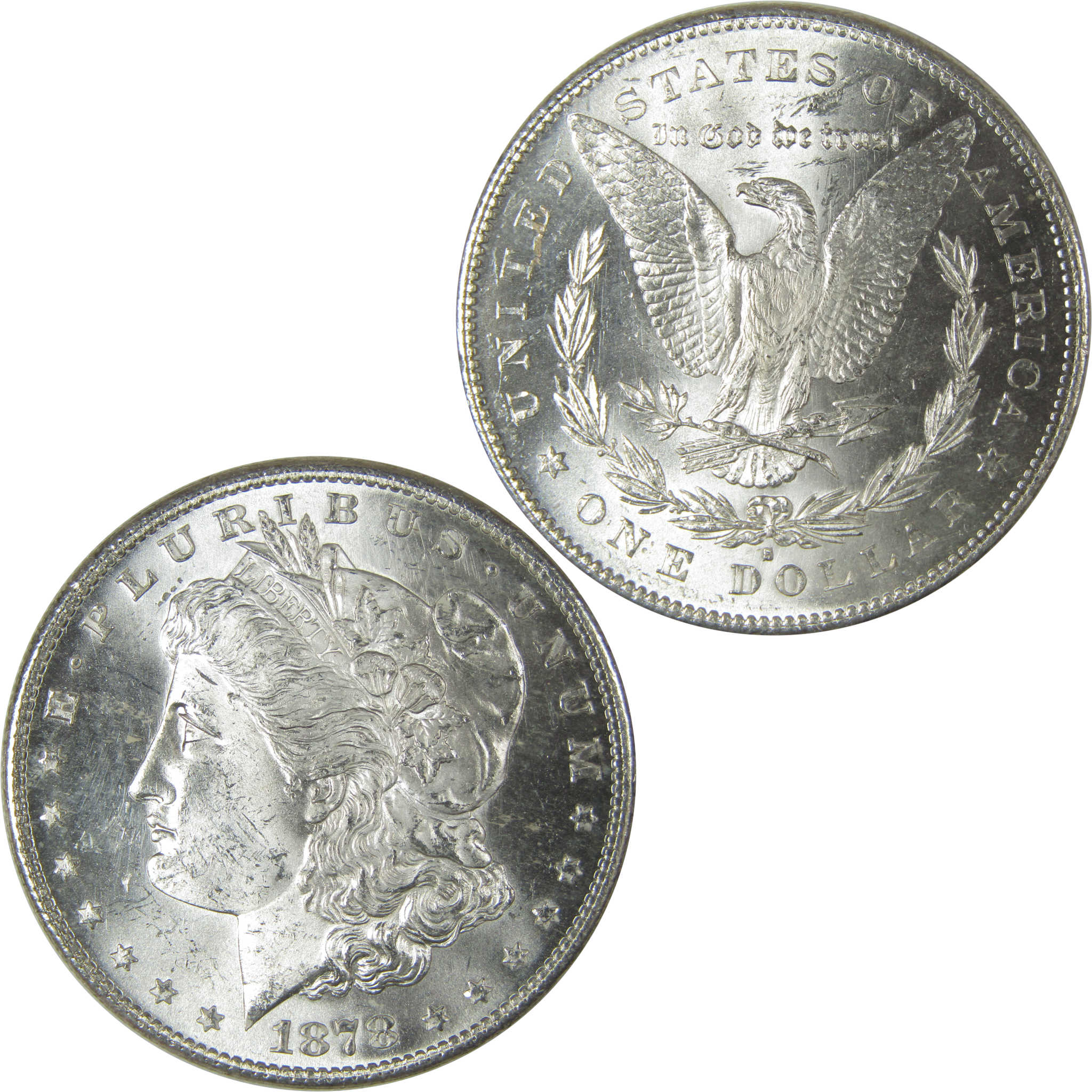 1878 S Morgan Dollar Uncirculated Silver $1 Coin SKU:I22548 - Morgan coin - Morgan silver dollar - Morgan silver dollar for sale - Profile Coins & Collectibles