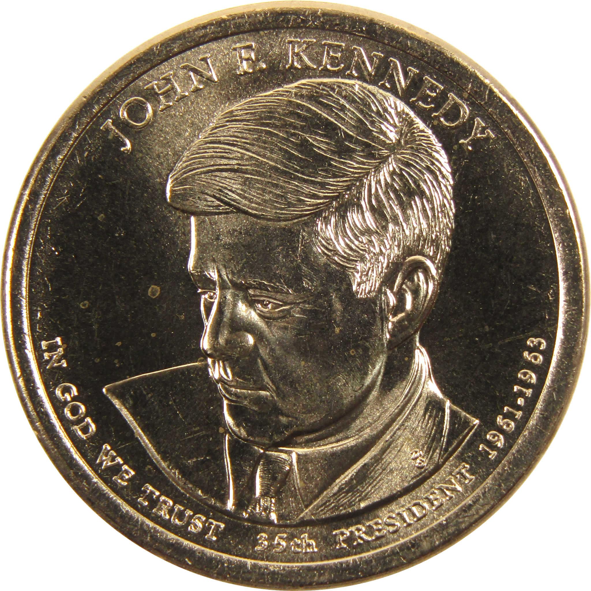 2015 D John F Kennedy Presidential Dollar BU Uncirculated $1 Coin