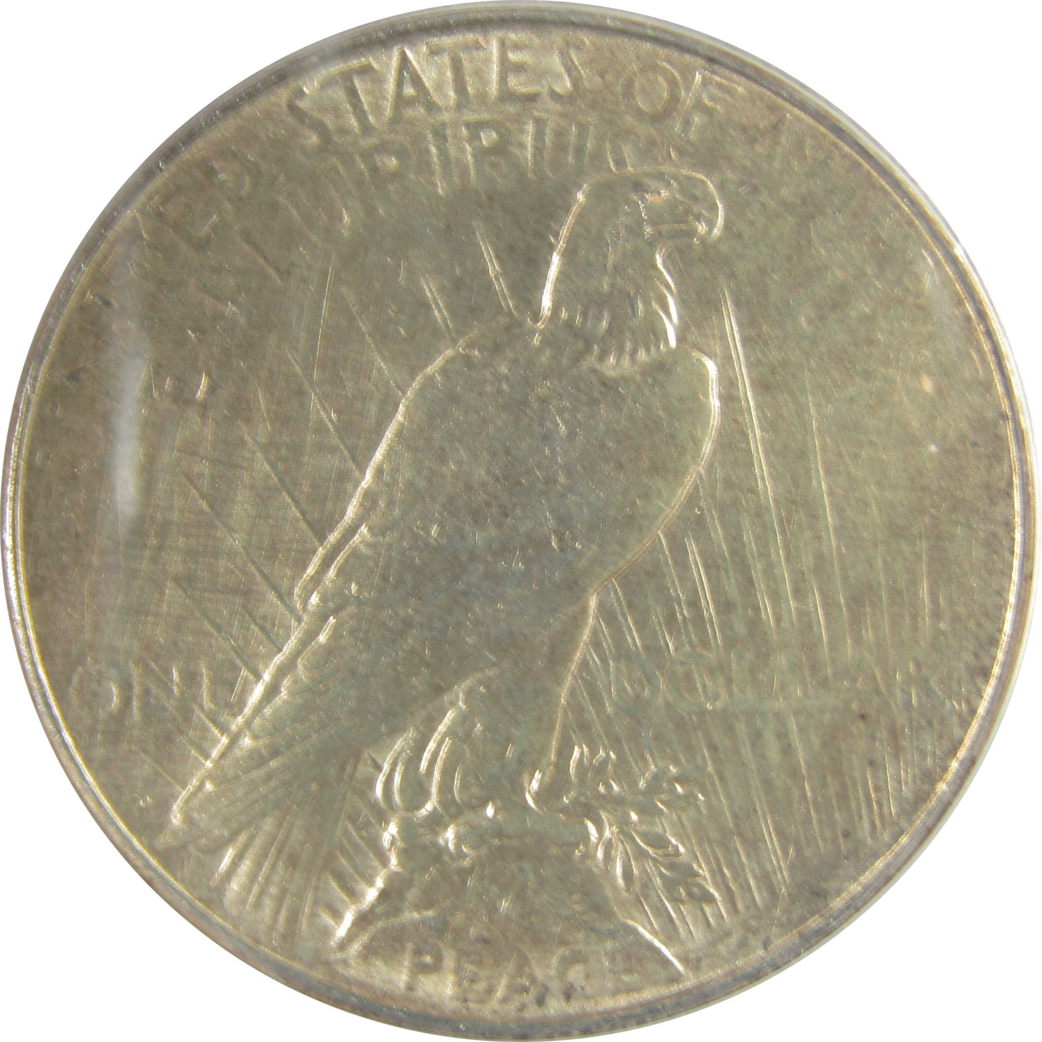 1934 D Peace Dollar AU 50 Details ANACS Silver $1 Coin SKU:I21573