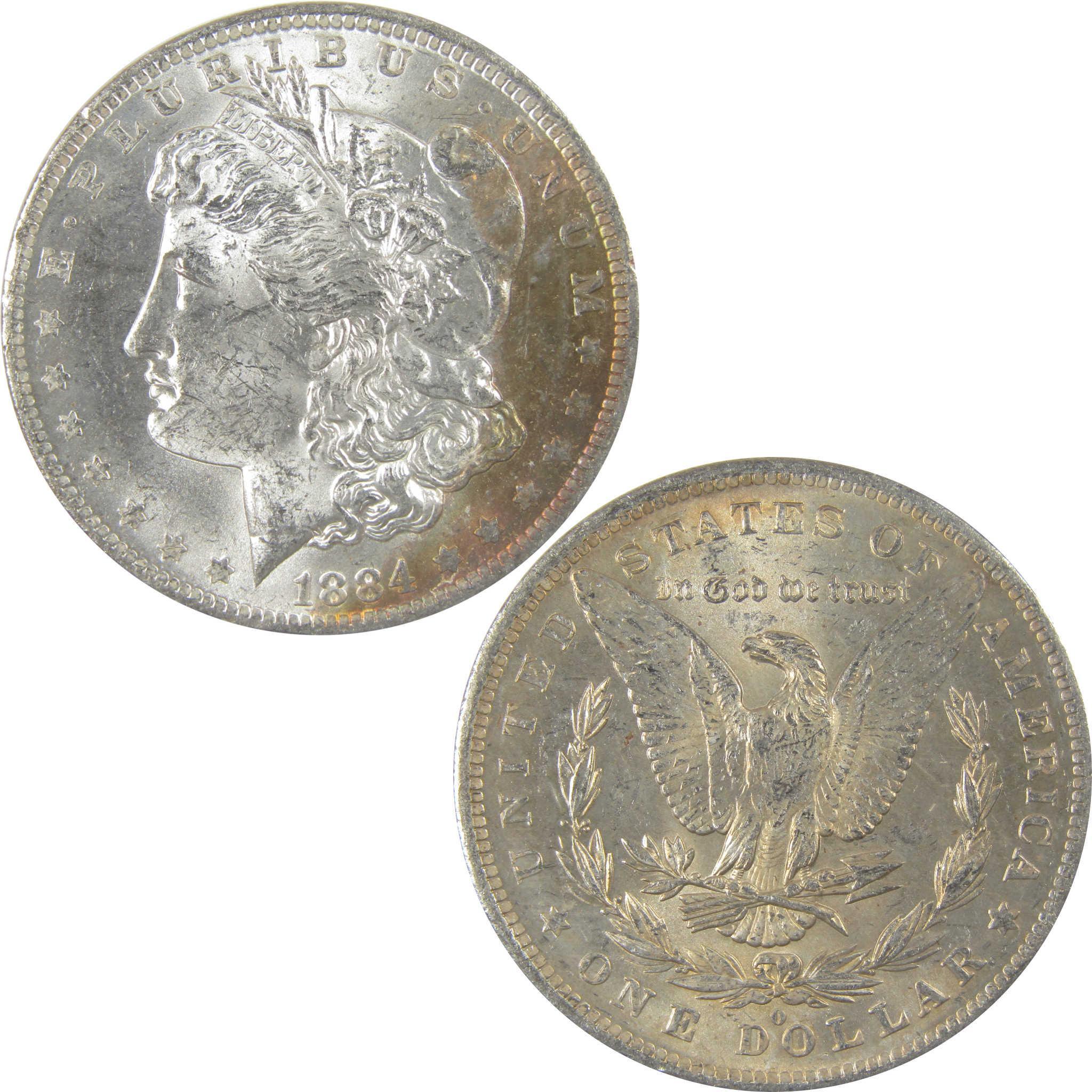 1884 O Morgan Silver Dollar BU Choice Uncirculated Toned SKU:I24189