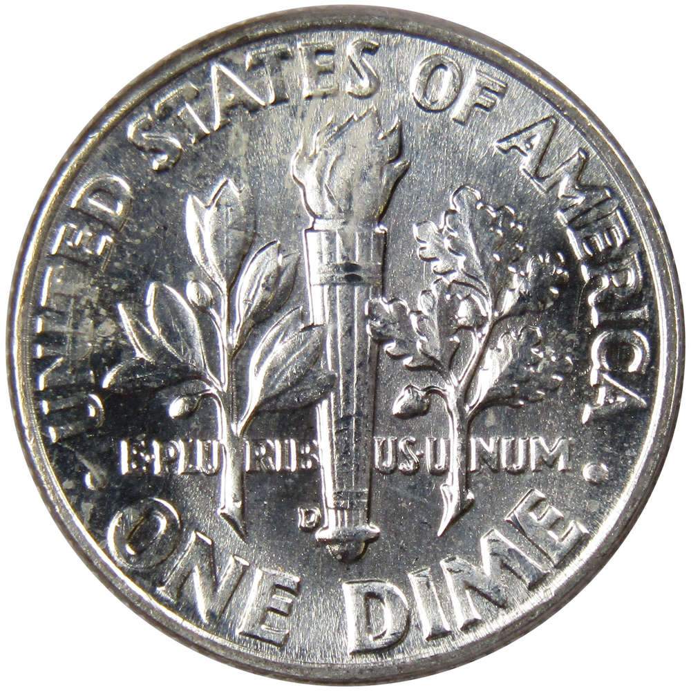 1964 D Roosevelt Silver Dime Uncirculated Mint State 10c Coin
