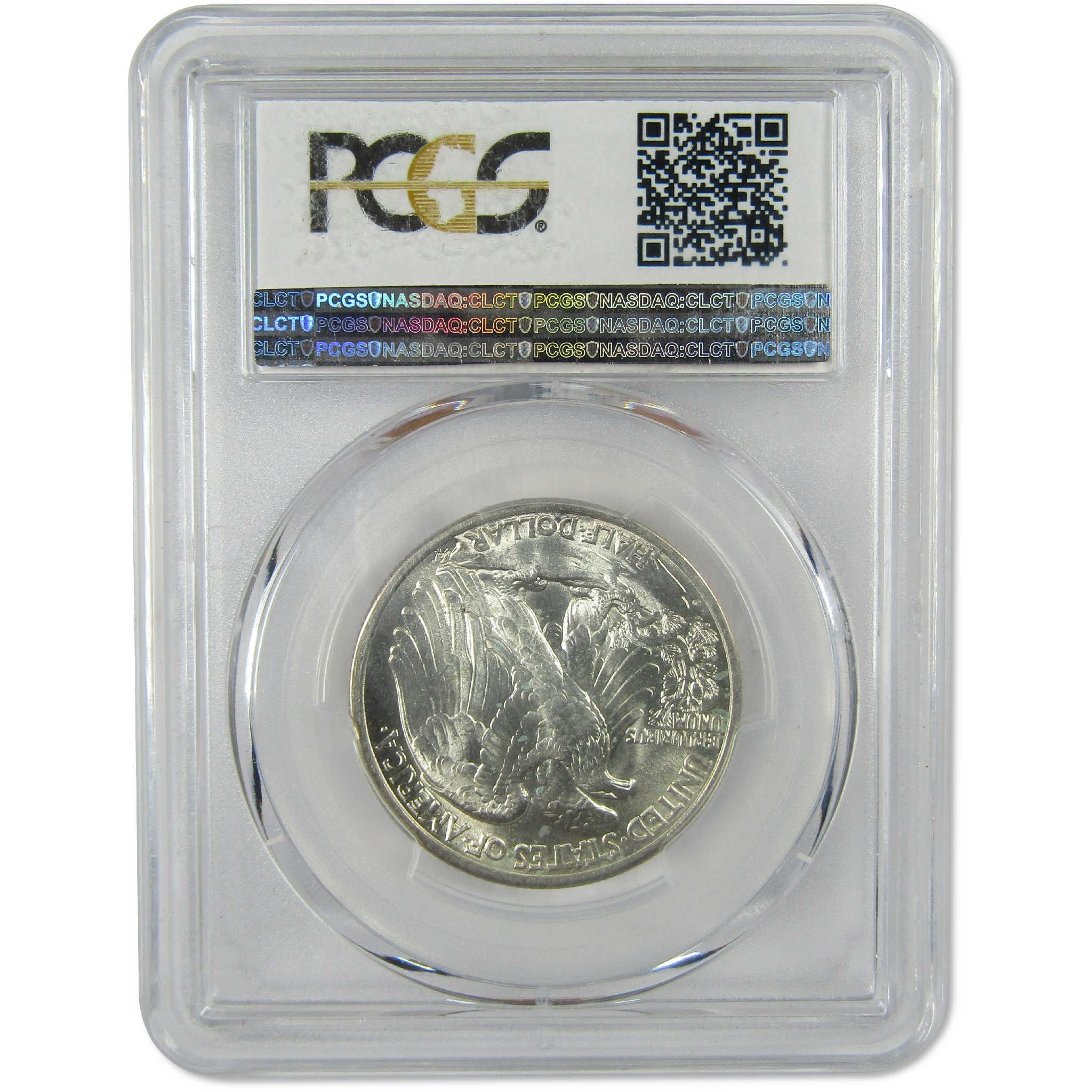 1934 D Liberty Walking Silver Half Dollar MS 64 PCGS Uncirculated