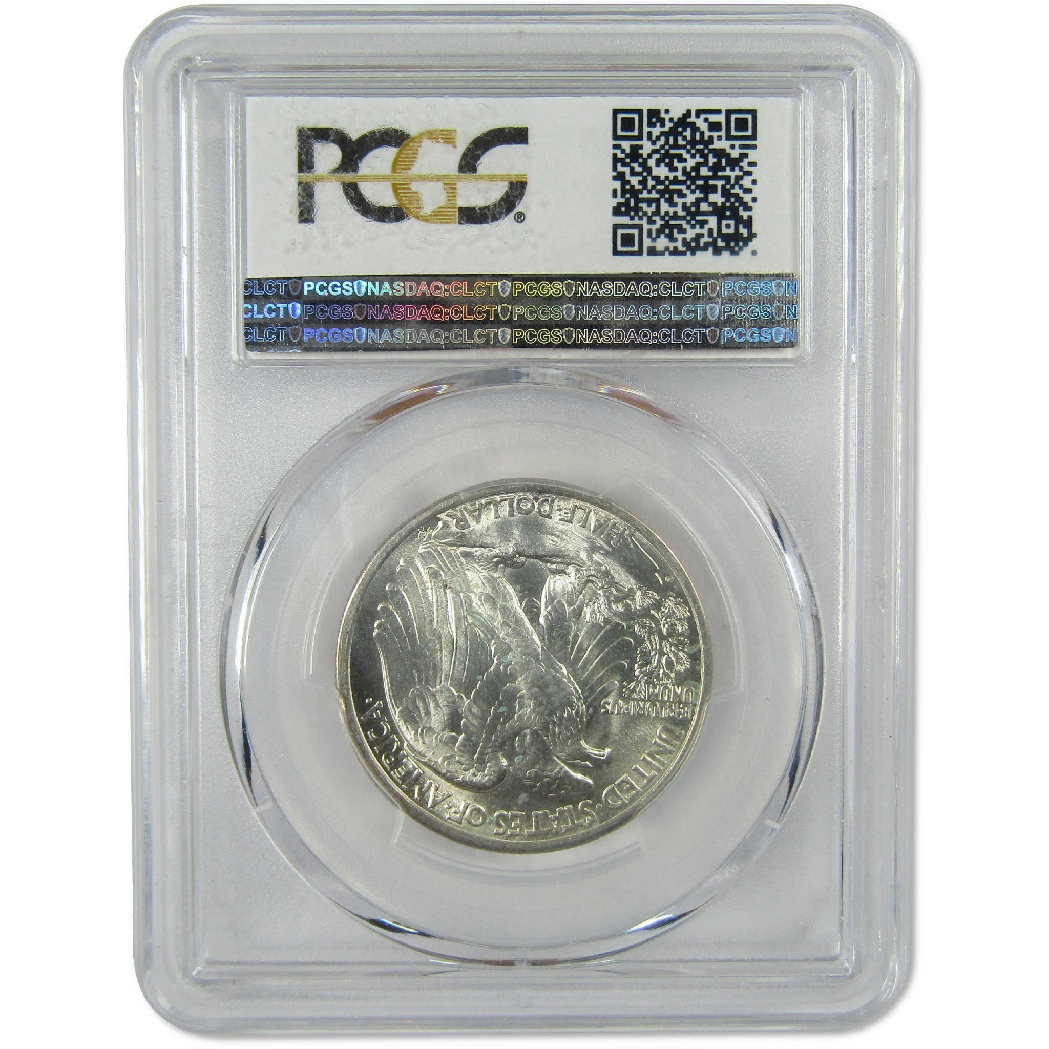 1934 D Liberty Walking Silver Half Dollar MS 64 PCGS Uncirculated