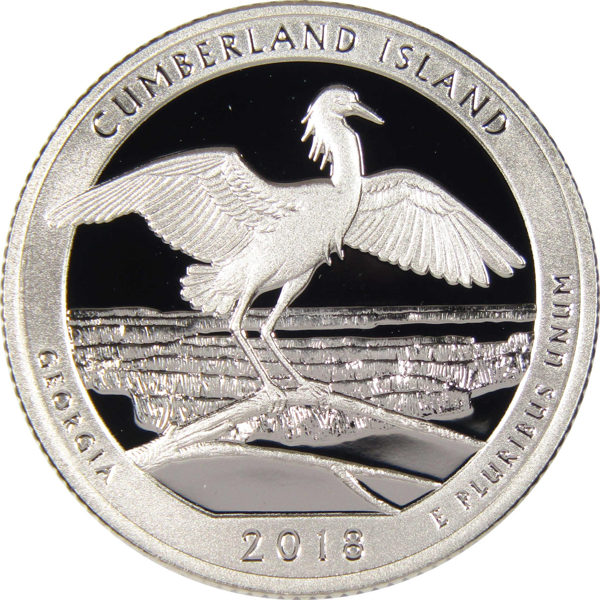 2018 S Cumberland Island National Seashore Quarter Silver Proof 25c