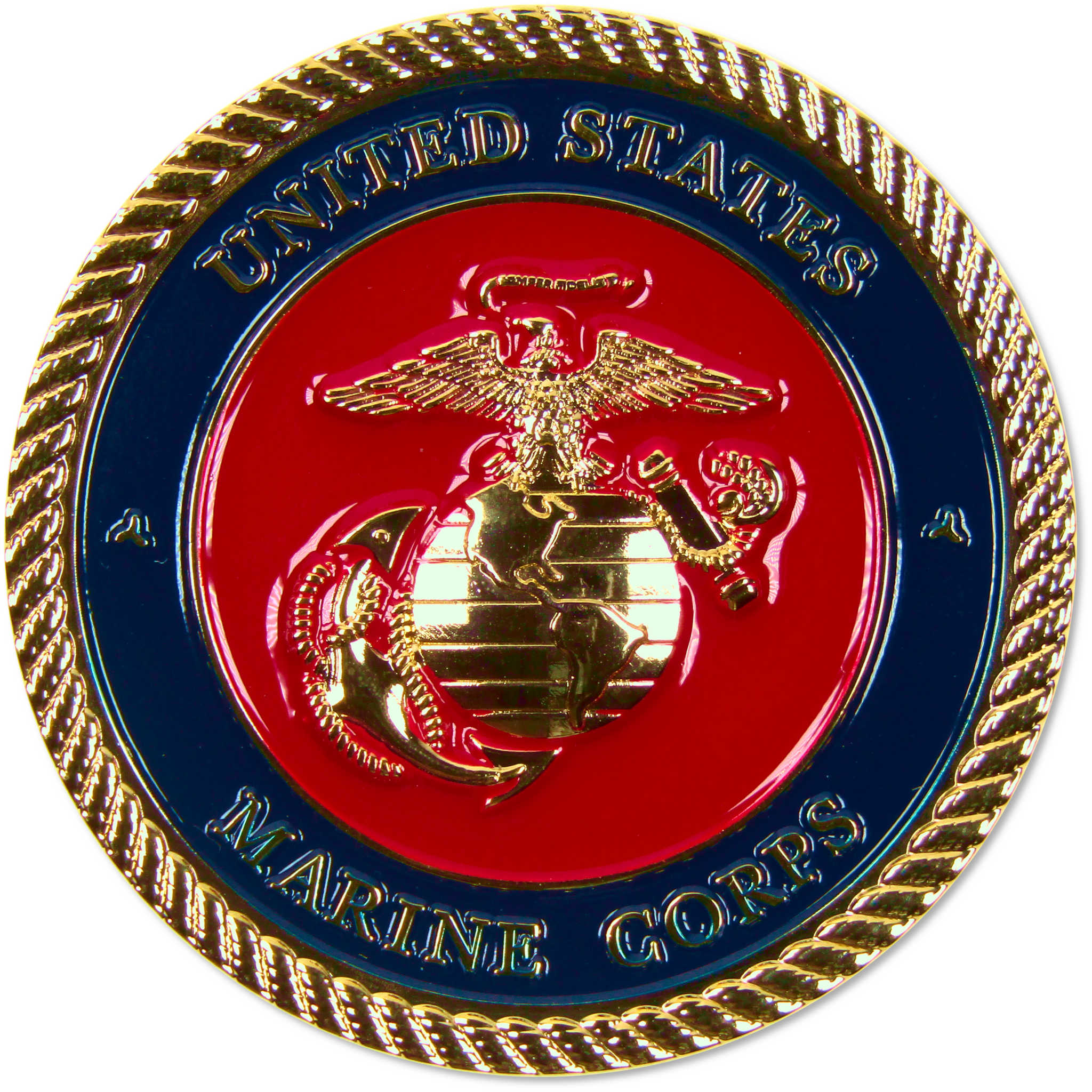 United States Marine Corps Challenge Coin Brass Collectible Enameled Coloring