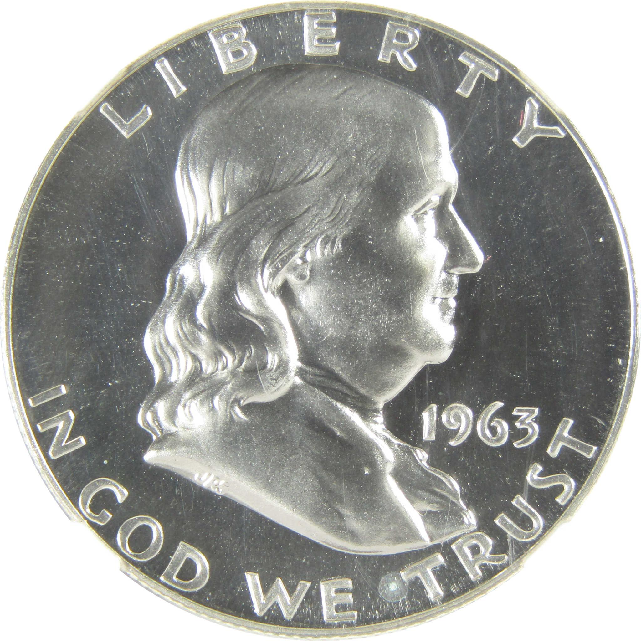 1963 Franklin Silver Half Dollar PF 69 NGC Proof 50c Coin SKU:I27440
