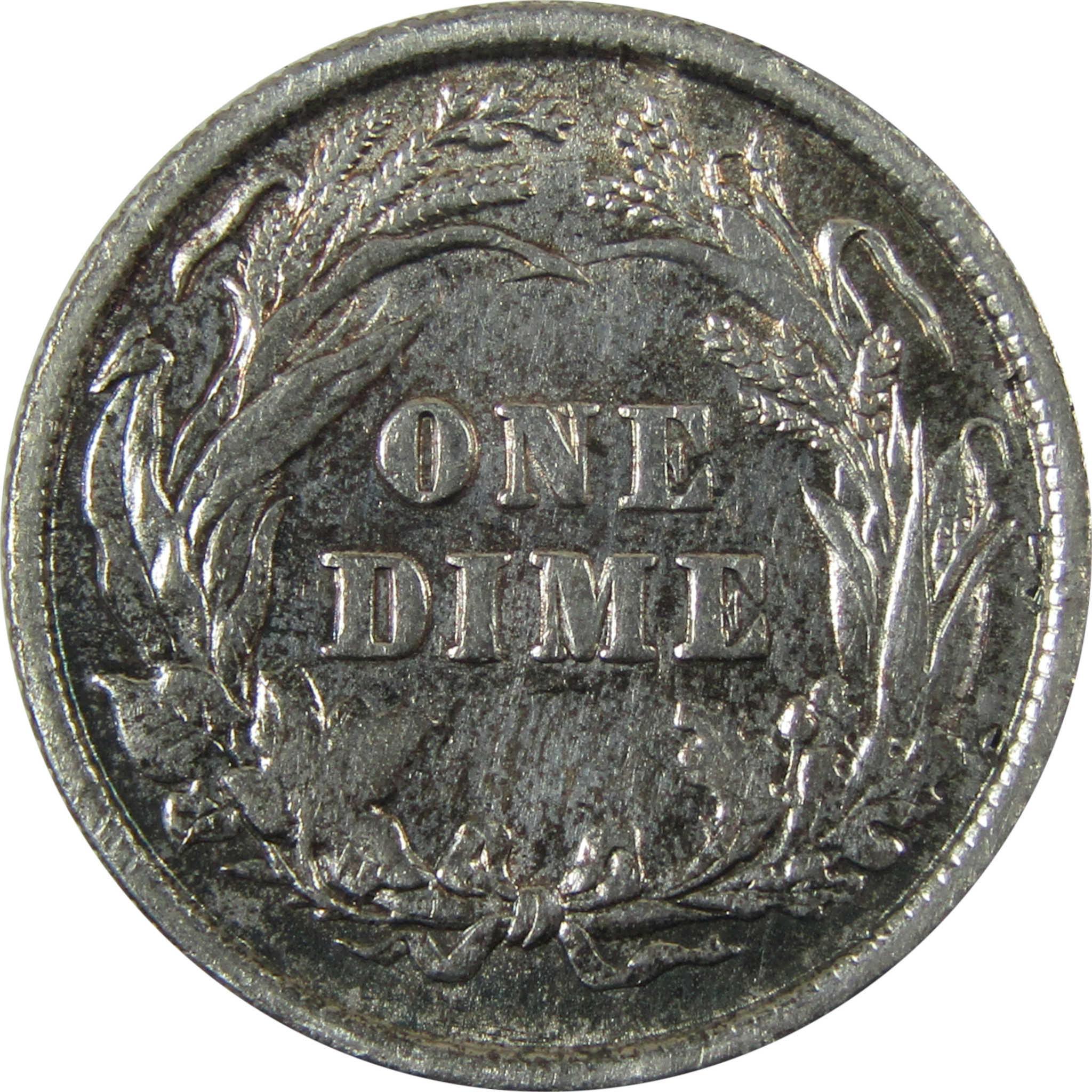 1899 Barber Silver Dime XF EF Extremely Fine Details SKU:CP1027