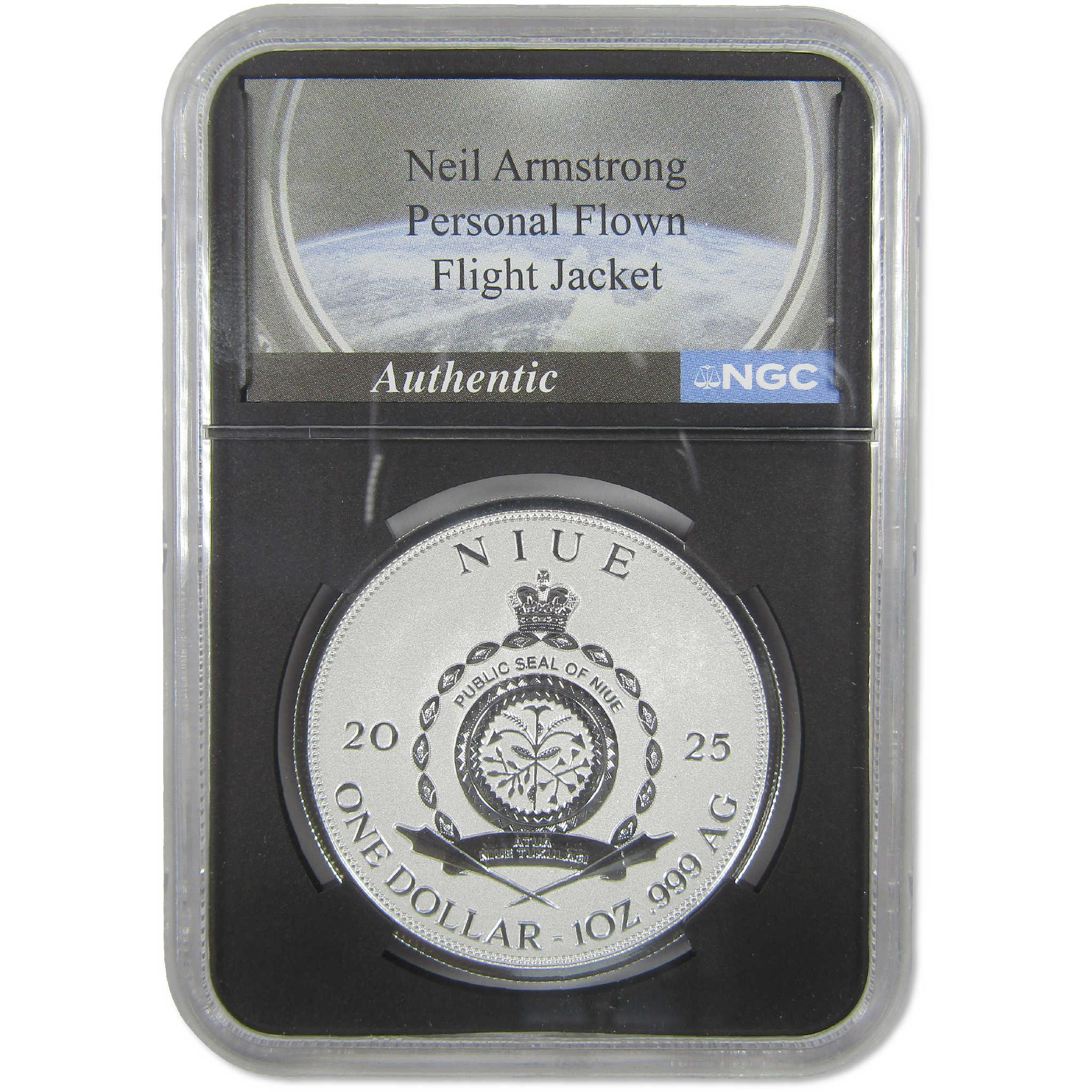 Apollo 11 Landing NGCX Rev Proof 10 with Armstrong's Jacket SKU:OPC216