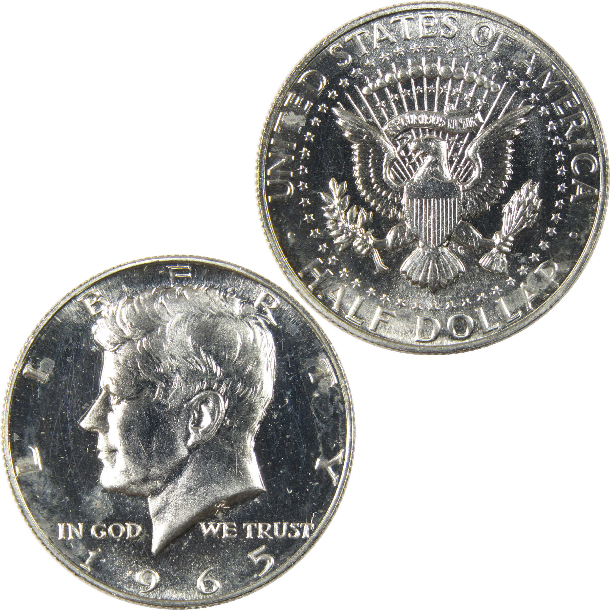 1965 SMS Kennedy Half Dollar Uncirculated Silver Clad 50c Coin