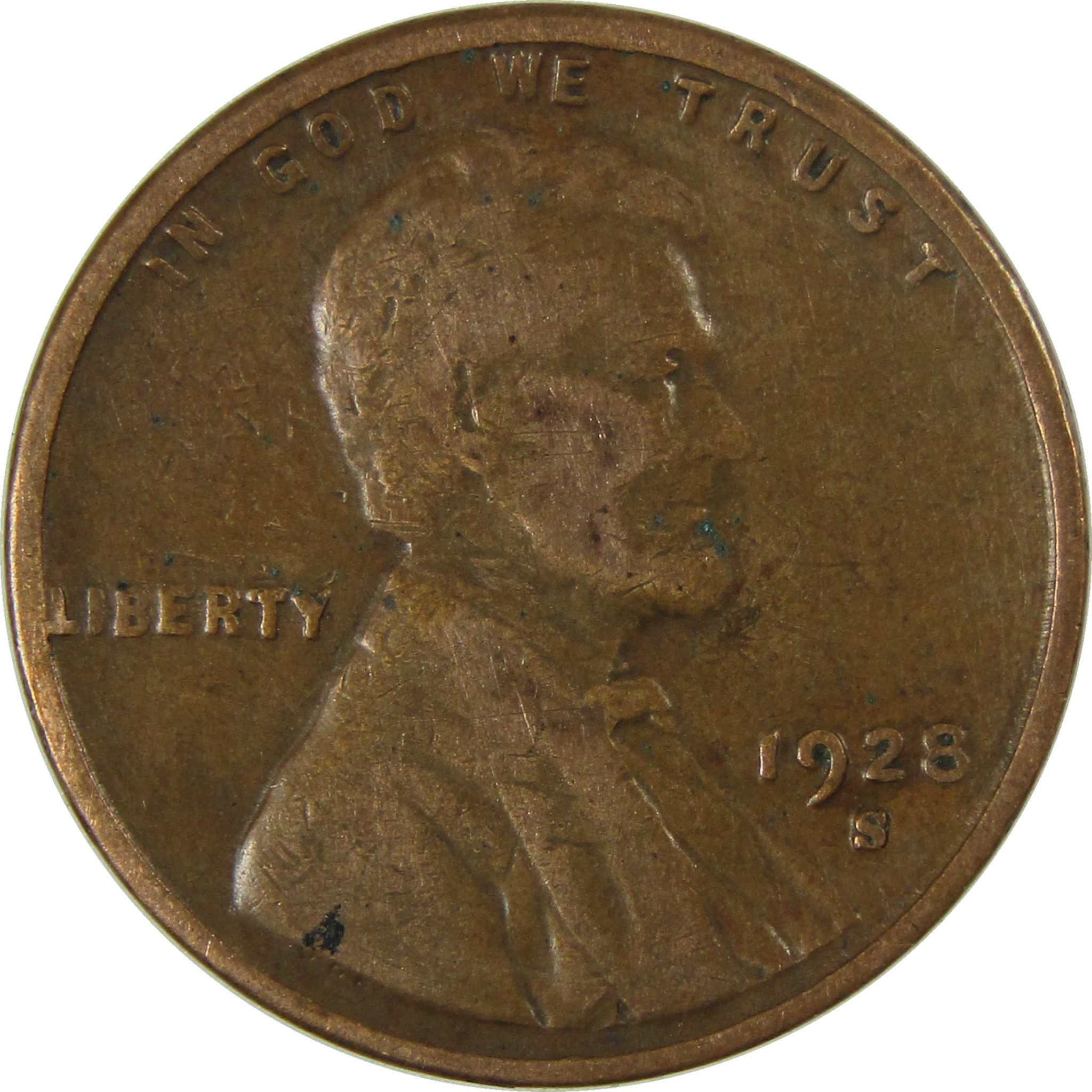 1928 S Lincoln Wheat Cent G Good Penny 1c Coin Collectible SKU:I26681