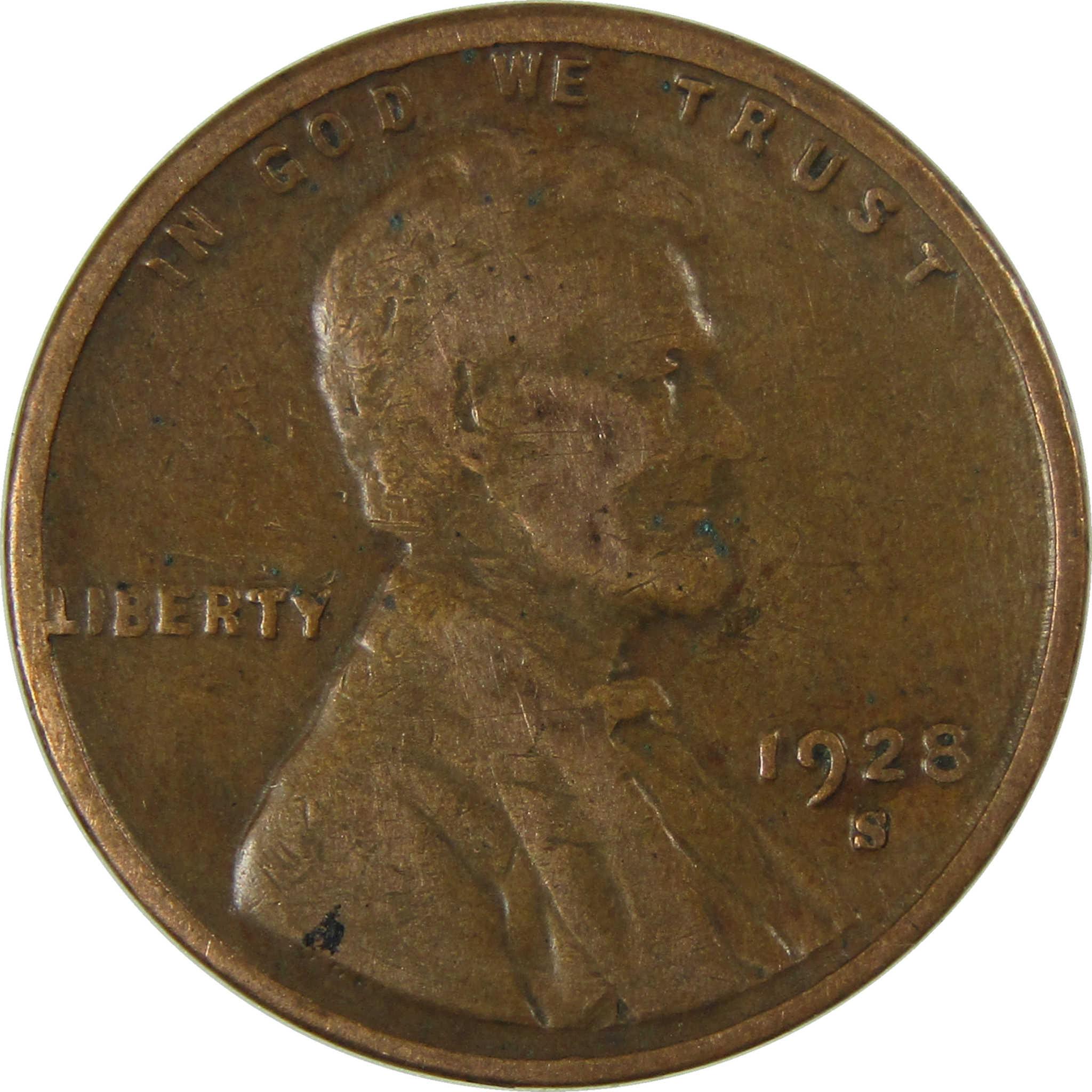 1928 S Lincoln Wheat Cent G Good Penny 1c Coin Collectible SKU:I26681