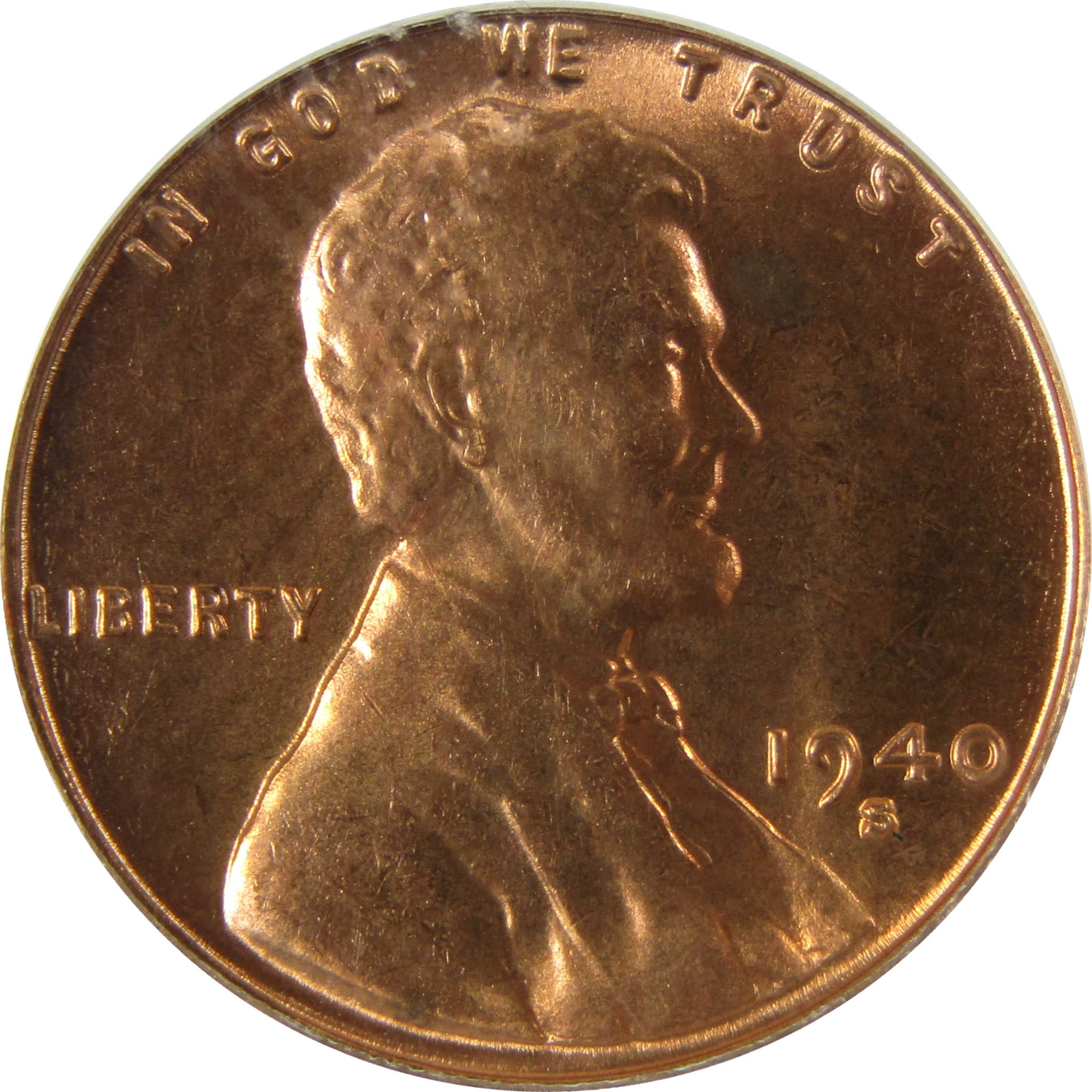 1940 S Lincoln Wheat Cent MS 65 RD ANACS Penny 1c Coin SKU:I28430