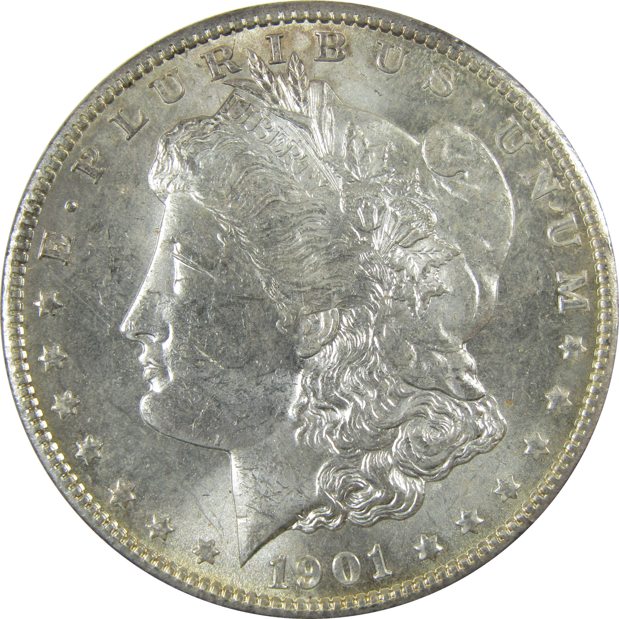 1901 O Morgan Silver Dollar Uncirculated Mint State $1 Coin SKU:I27812