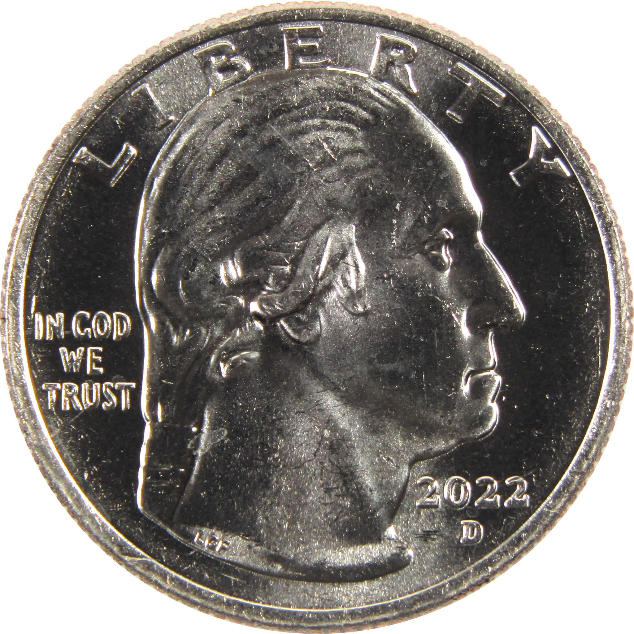 2022 D Maya Angelou American Women Quarter BU Uncirculated Clad Coin