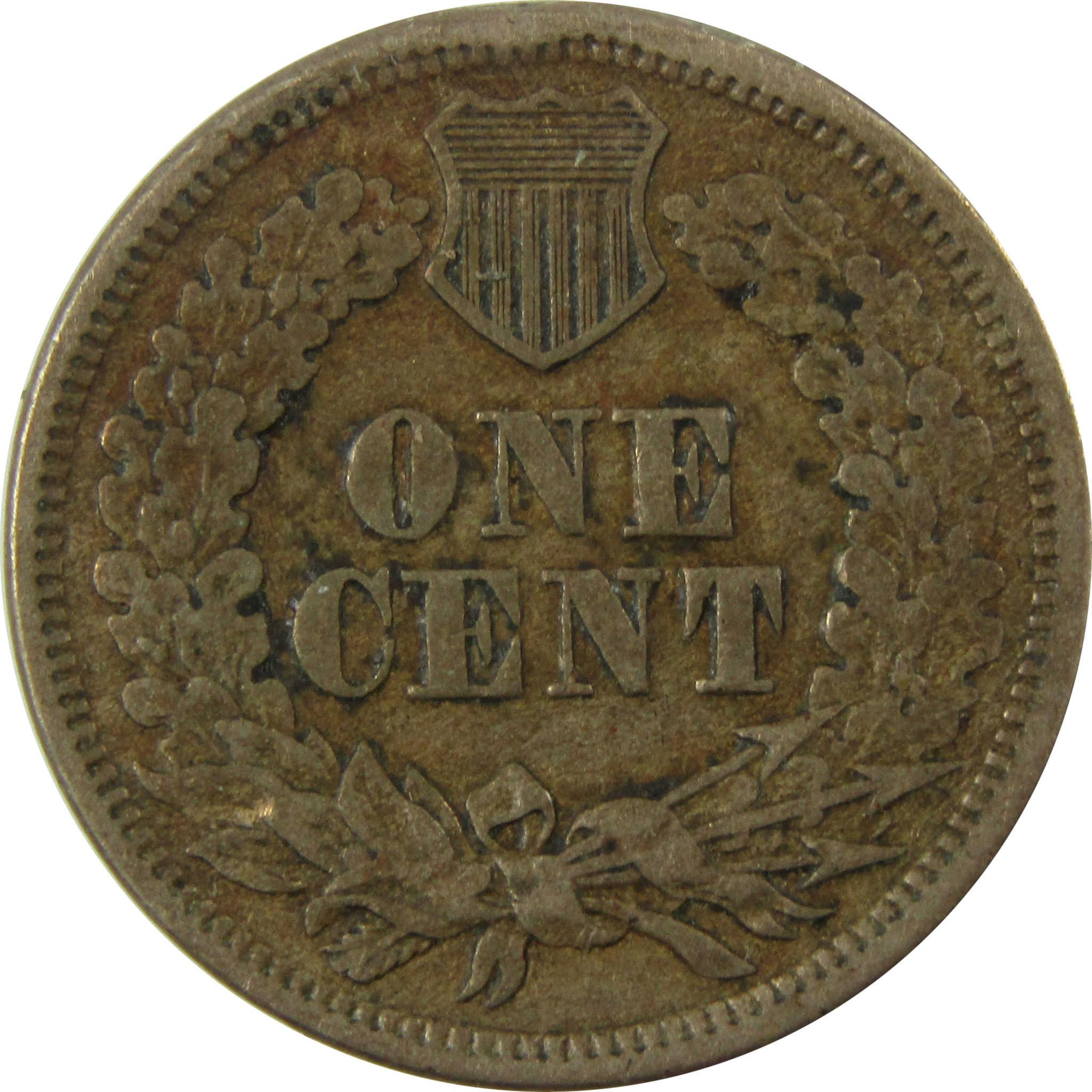 1863 Indian Head Cent XF EF Extremely Fine Details Penny SKU:CP1268