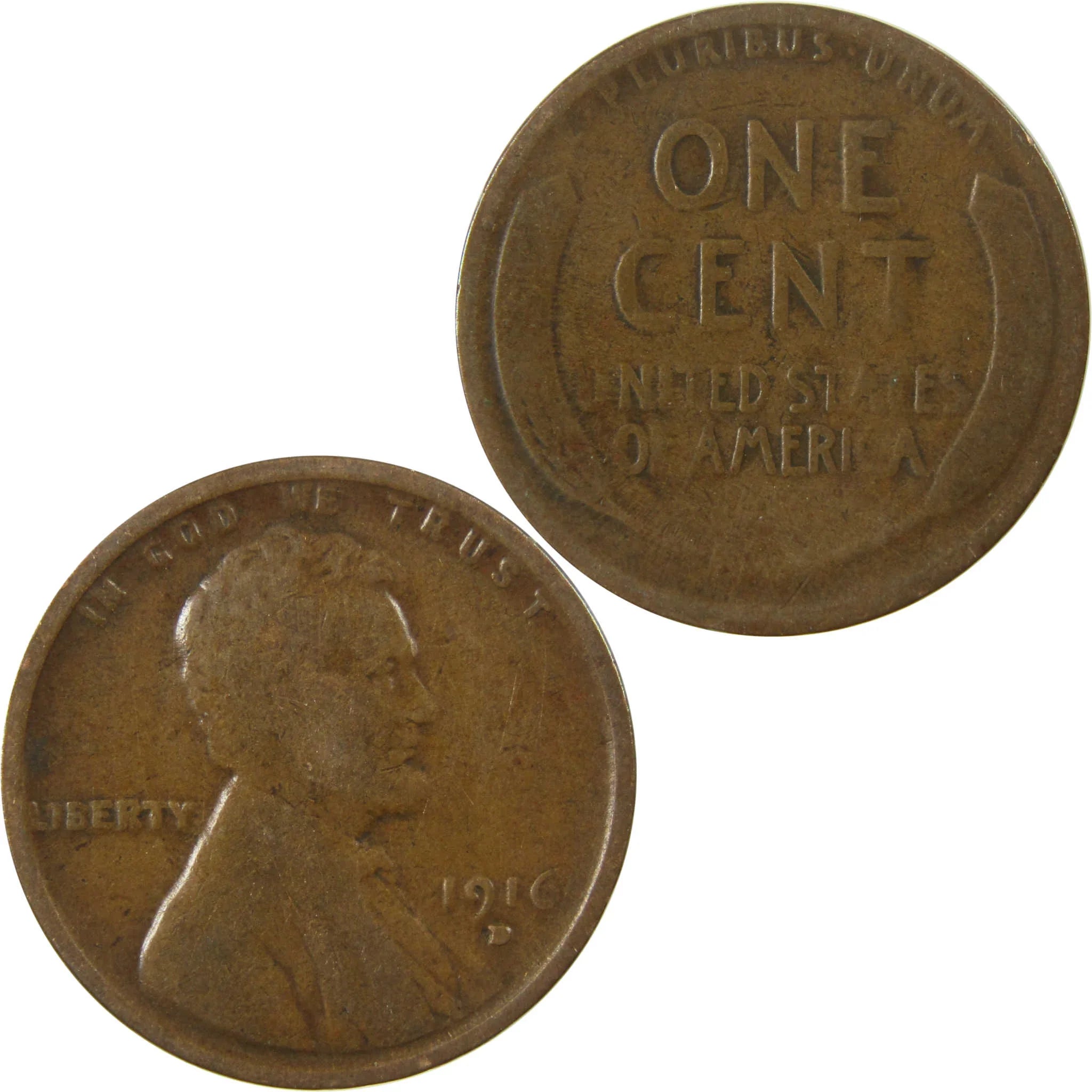 1916 D Lincoln Wheat Cent G Good Penny 1c Coin Collectible SKU:I26813