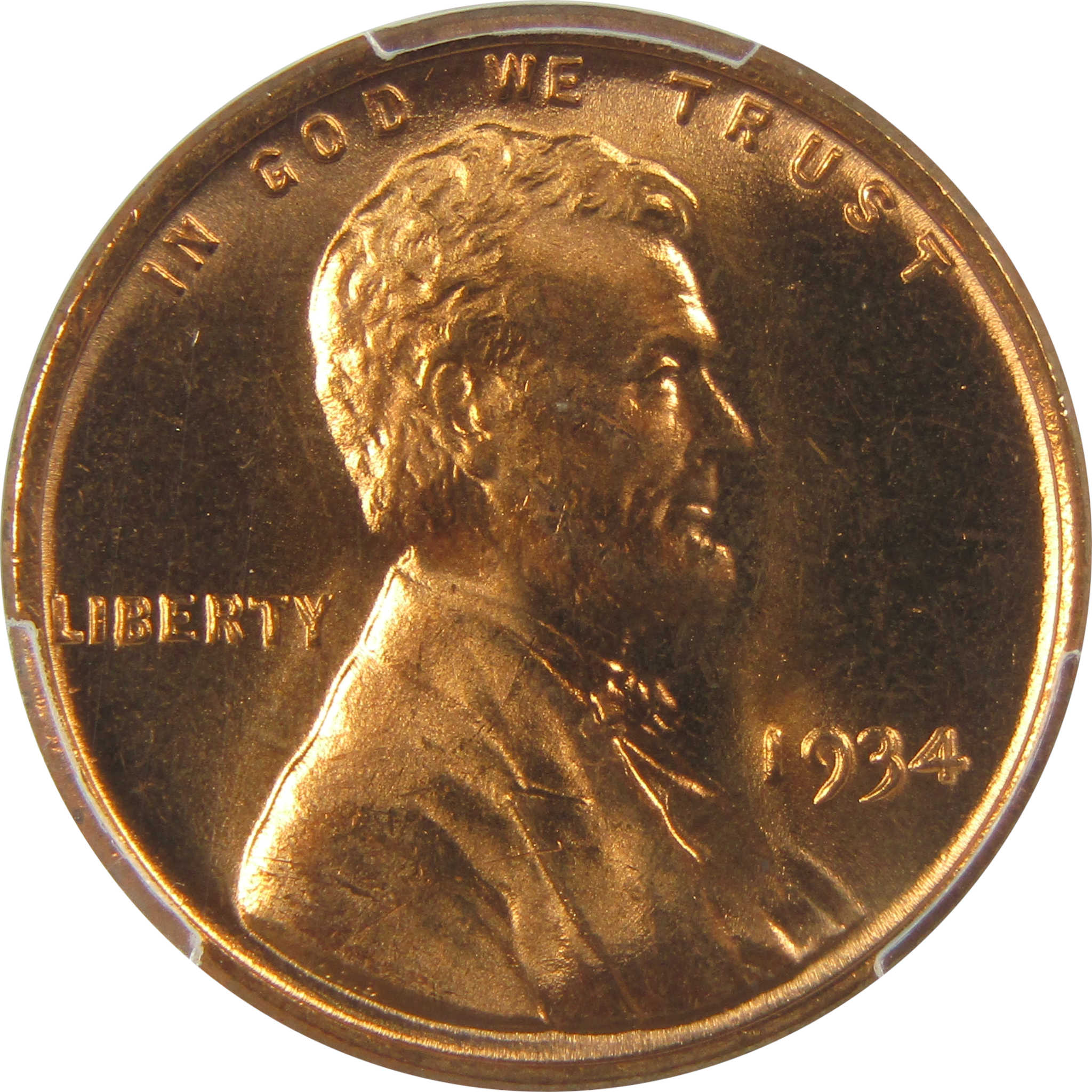 1934 Lincoln Wheat Cent MS 67 RD PCGS Penny Uncirculated SKU:I22389