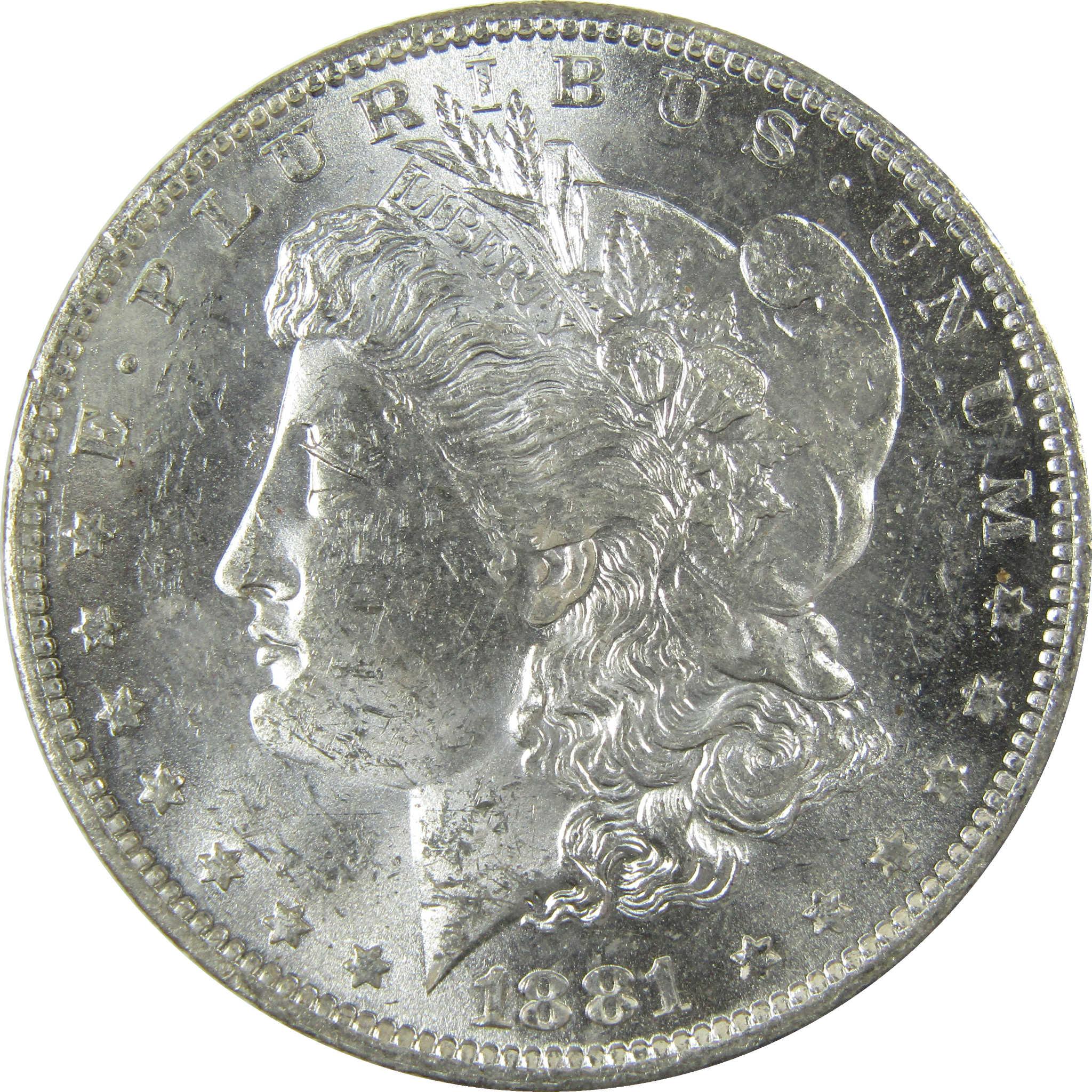 1881 O Morgan Silver Dollar Uncirculated Mint State $1 Coin SKU:I27757 - Morgan coin - Morgan silver dollar - Morgan silver dollar for sale - Profile Coins & Collectibles