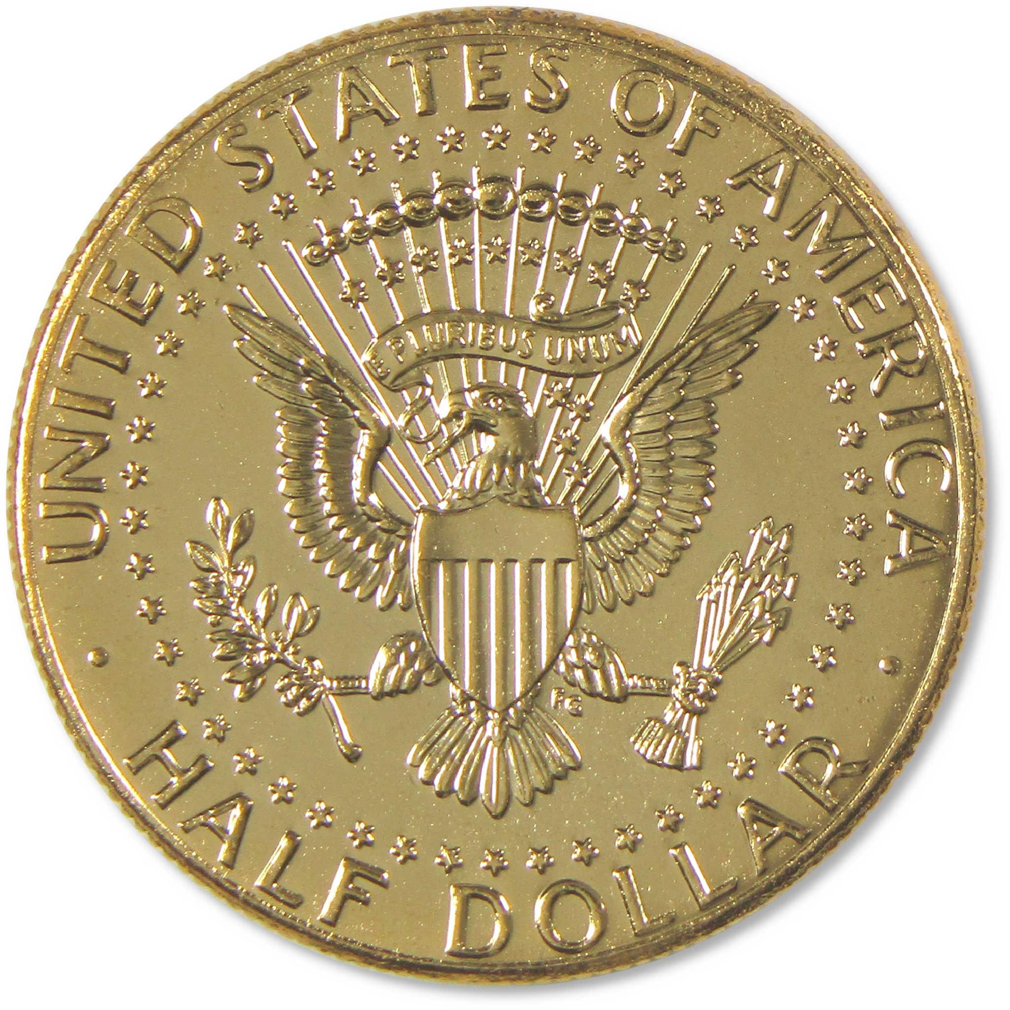 2025 Gold-Plated Kennedy Half Dollar Clad 50c Coin Collectible