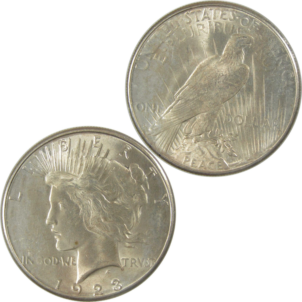 1923 S Peace Silver Dollar BU Very Choice Uncirculated $1 Coin