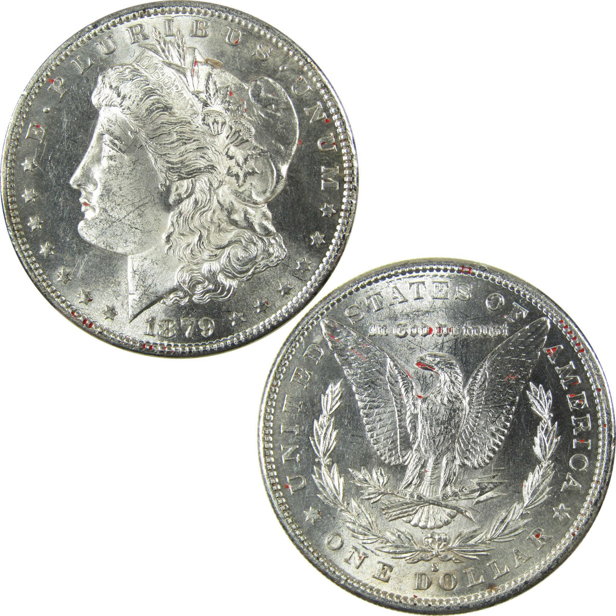 1879 S Rev 79 Morgan Silver Dollar Uncirculated Details SKU:I27077 - Morgan coin - Morgan silver dollar - Morgan silver dollar for sale - Profile Coins & Collectibles