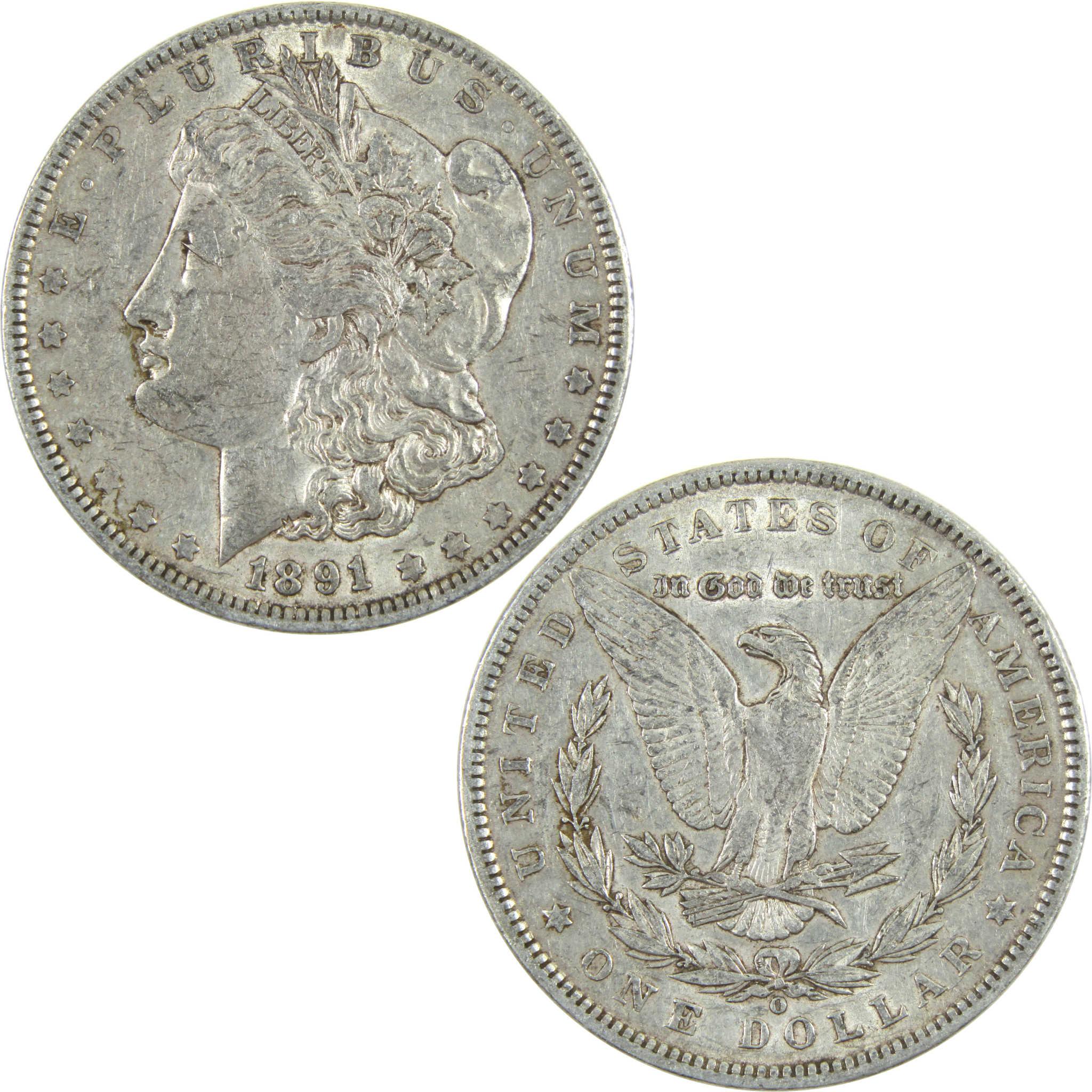 1891 O Morgan Dollar XF EF Extremely Fine Silver $1 Coin SKU:I14480 - Morgan coin - Morgan silver dollar - Morgan silver dollar for sale - Profile Coins & Collectibles