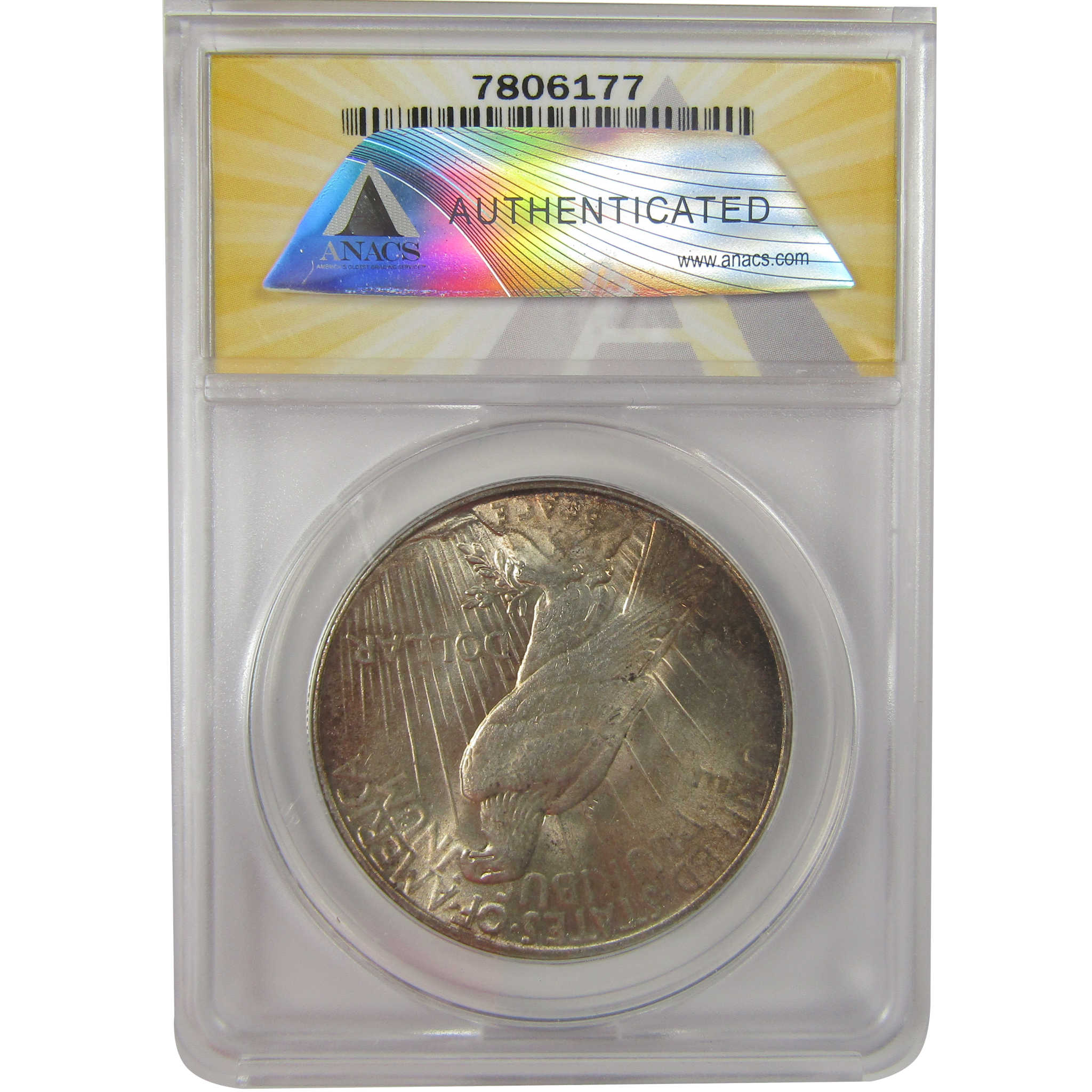 1935 Peace Dollar MS 62 ANACS Silver Uncirculated $1 Coin SKU:I20907