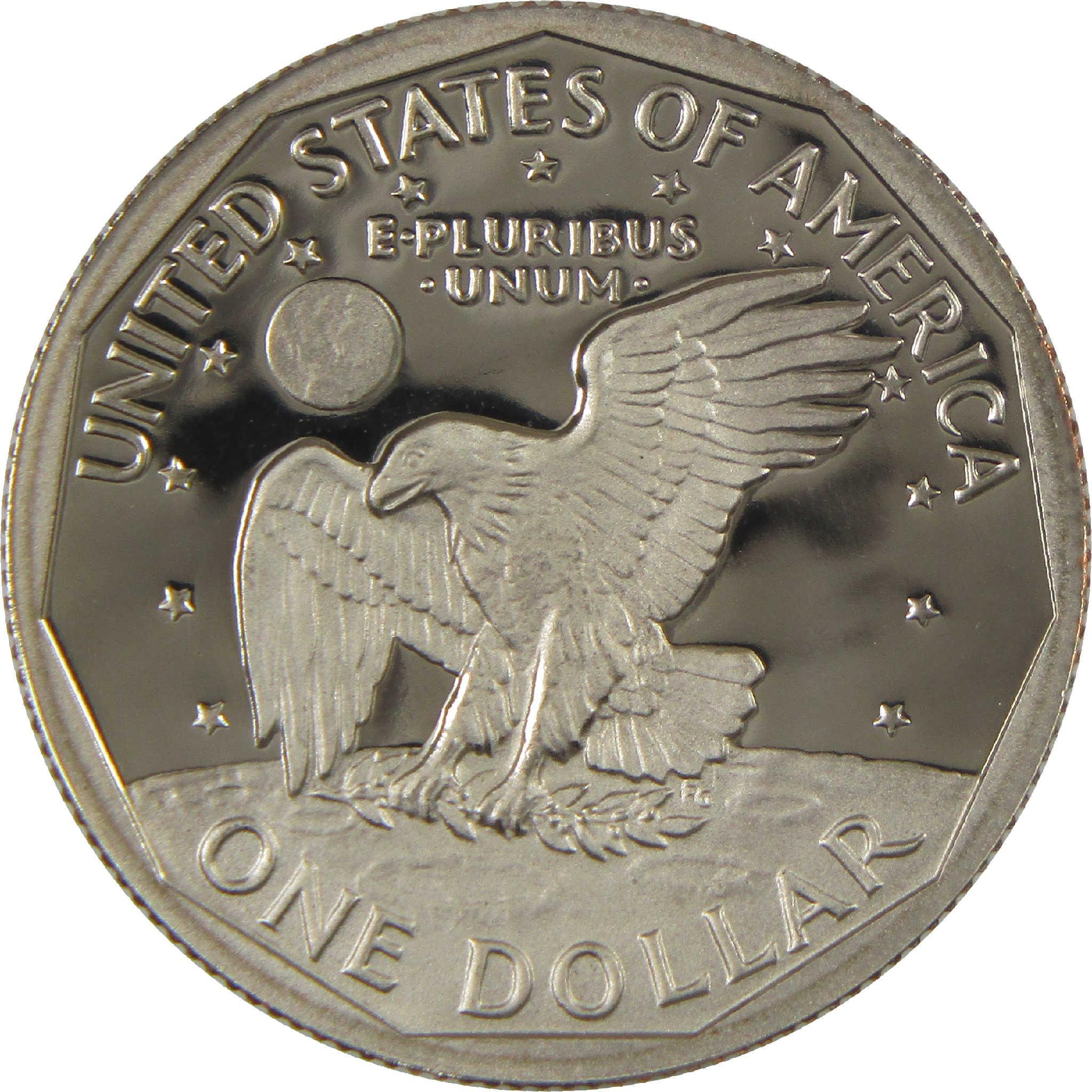 1979 S Type 1 Filled S Susan B Anthony Dollar Choice Proof Clad SBA