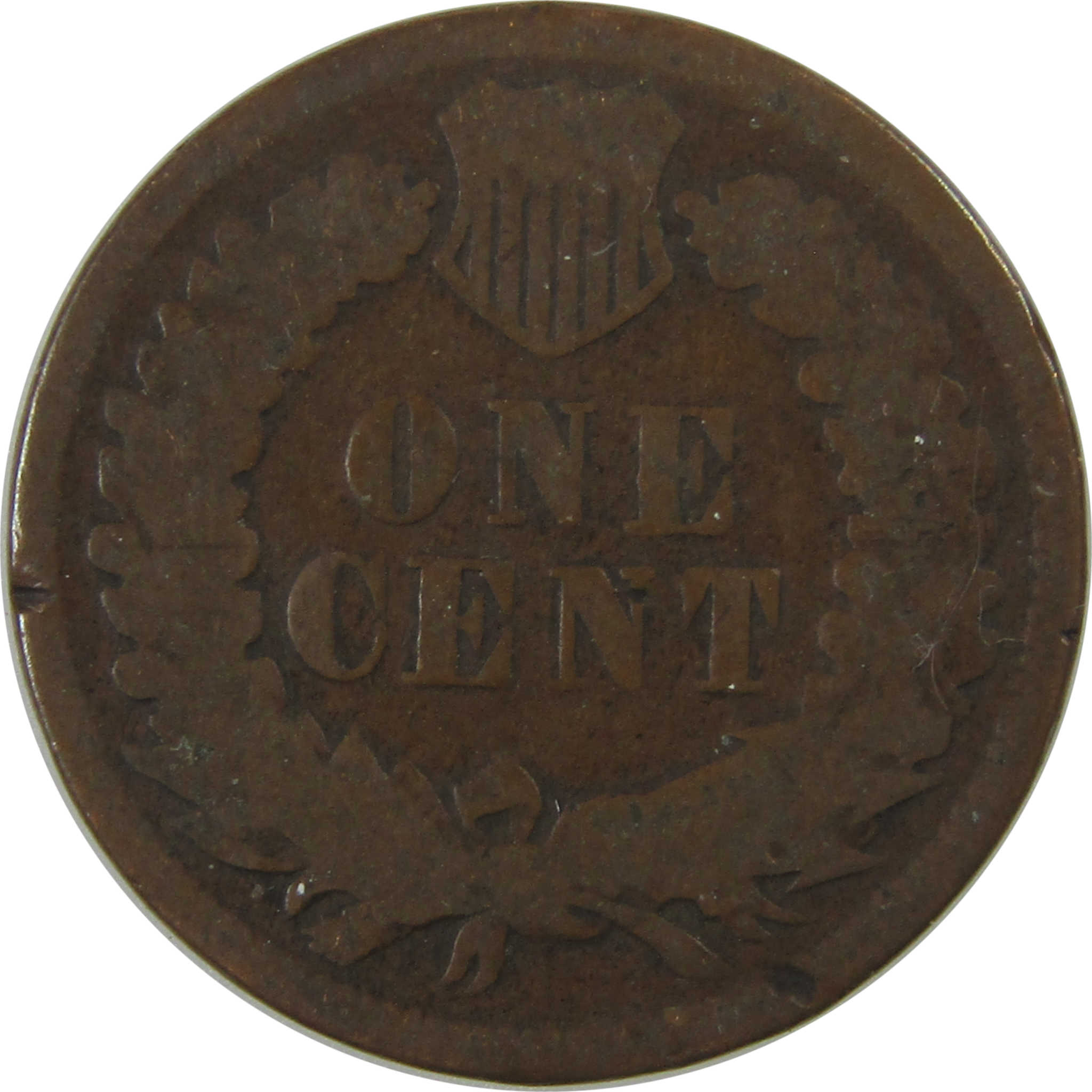 1874 Indian Head Cent AG About Good Penny 1c Coin SKU:I24644