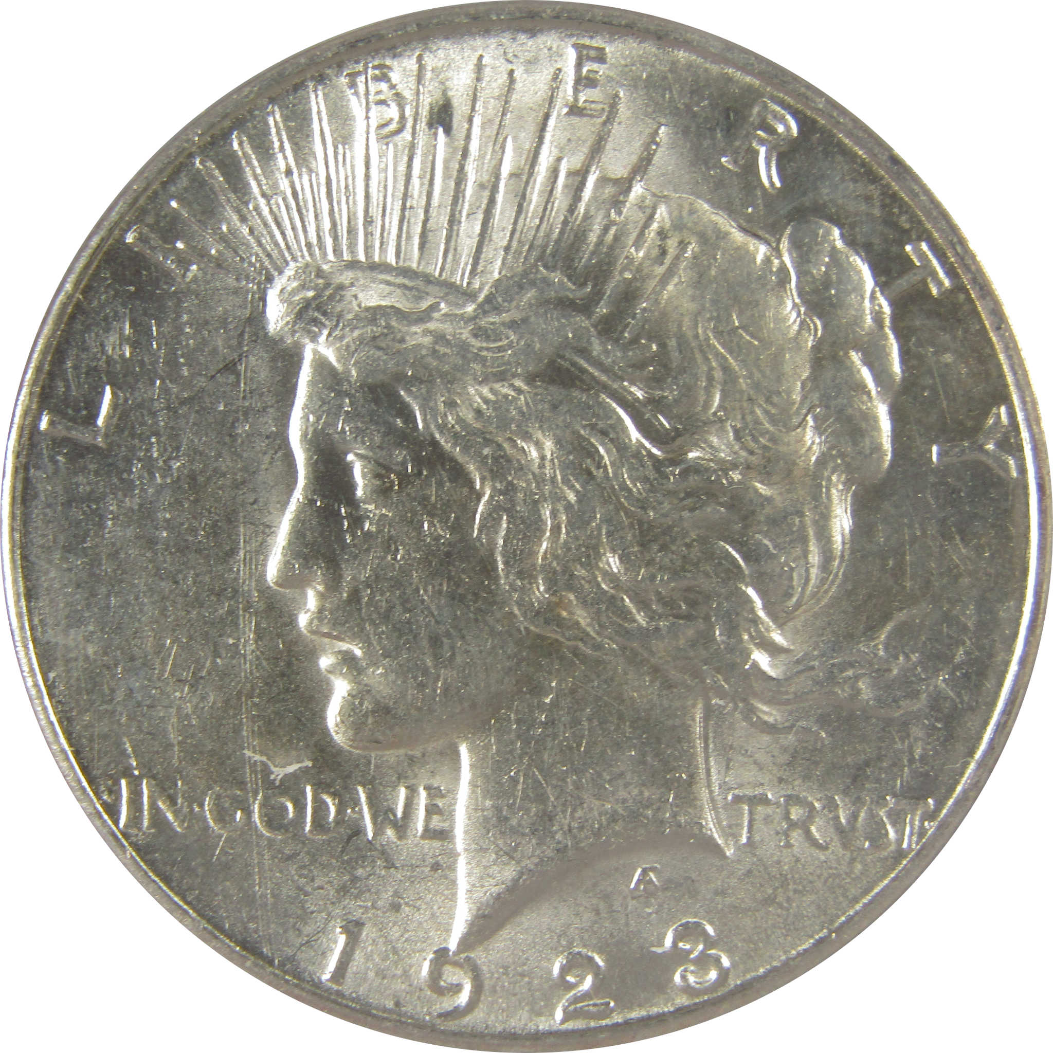 1923 S Peace Dollar AU 58 ANACS Silver $1 Coin SKU:I23058