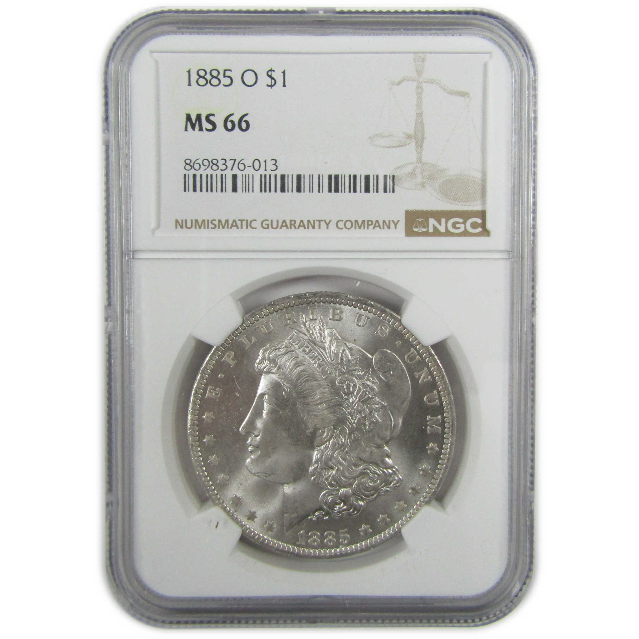 1885 O Morgan Silver Dollar MS 66 NGC Uncirculated $1 Coin SKU:I27925