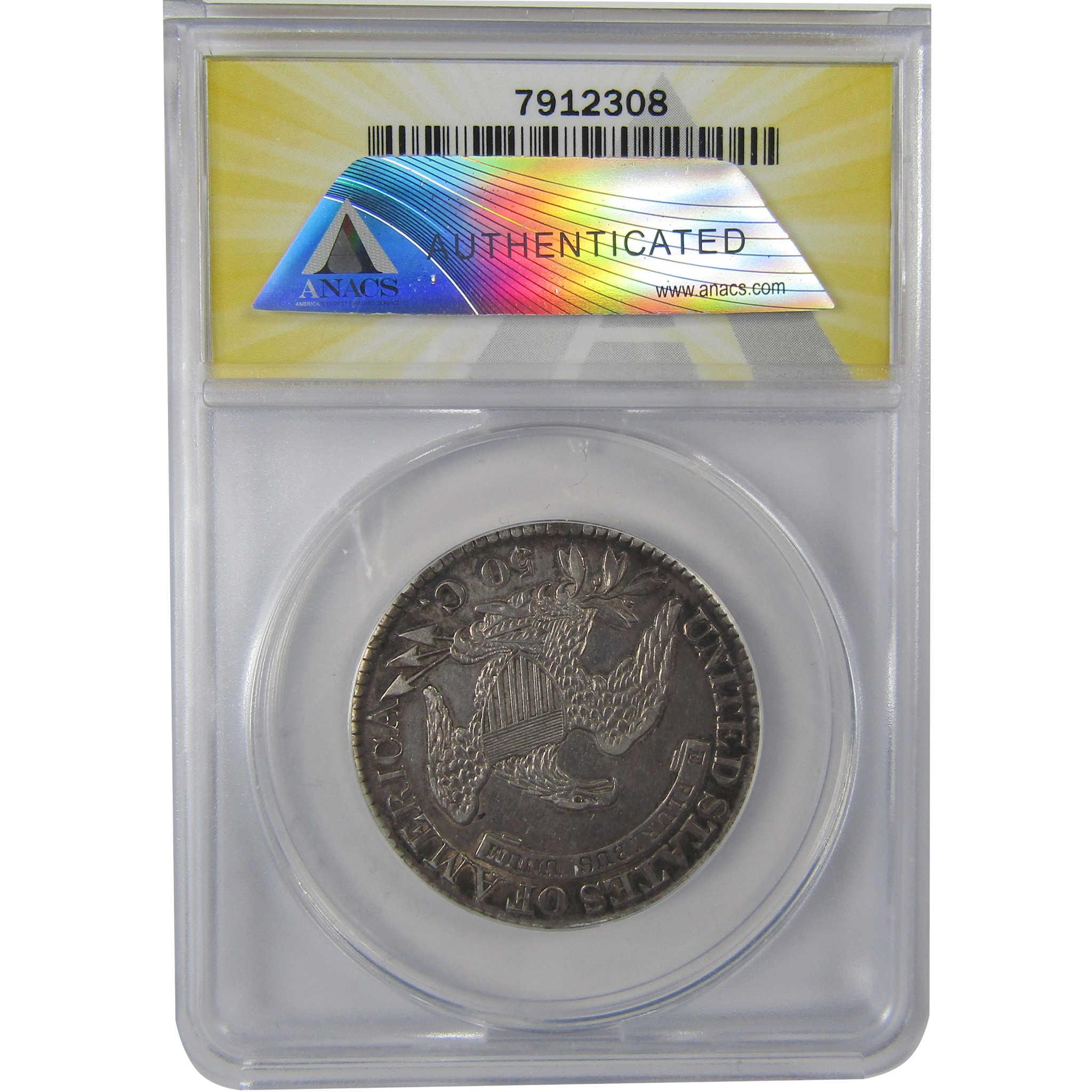 1826 Capped Bust Half Dollar AU 50 Details ANACS Silver SKU:CPC1157