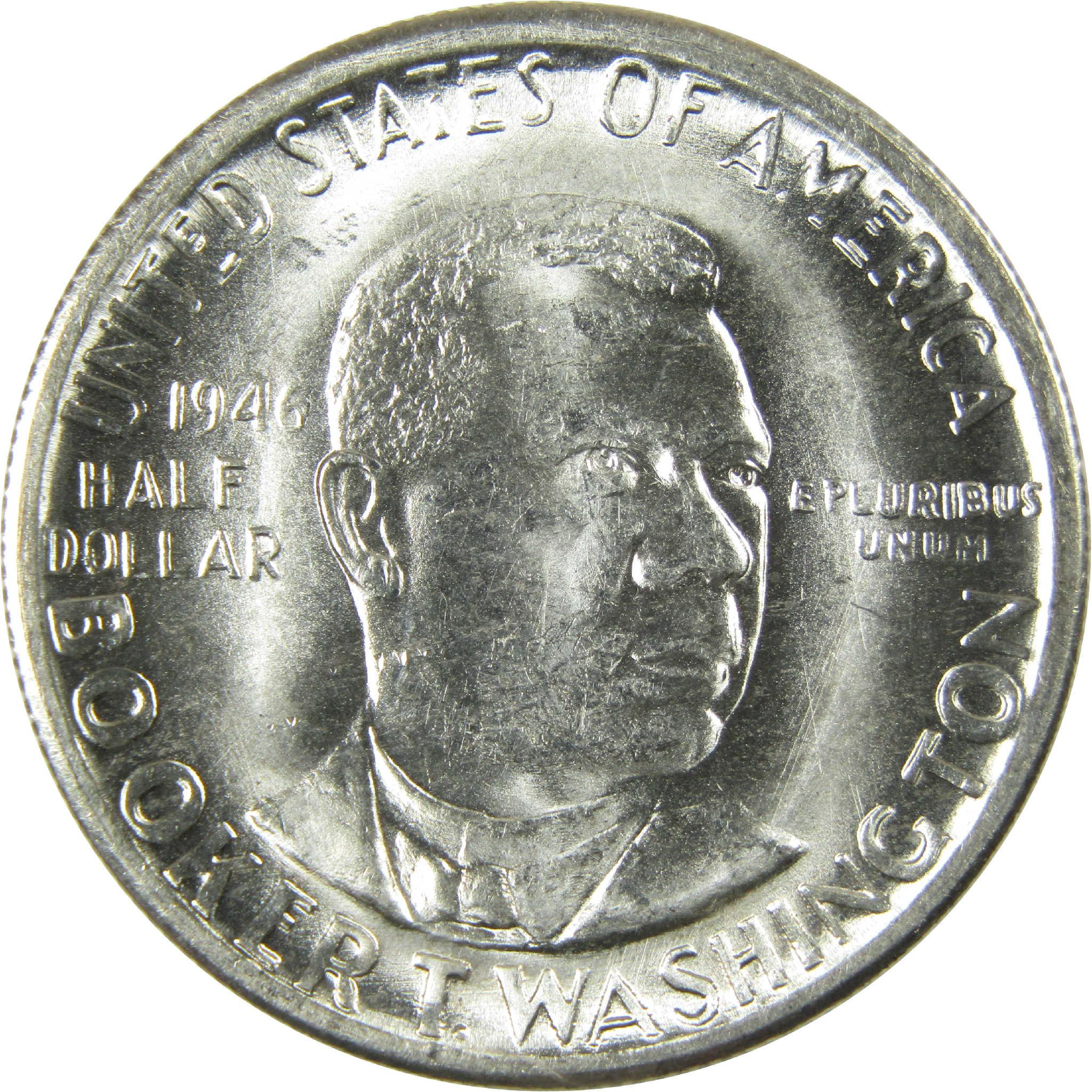 1946 Booker T Washington Half Dollar 3 Coin PDS Set BU Uncirculated