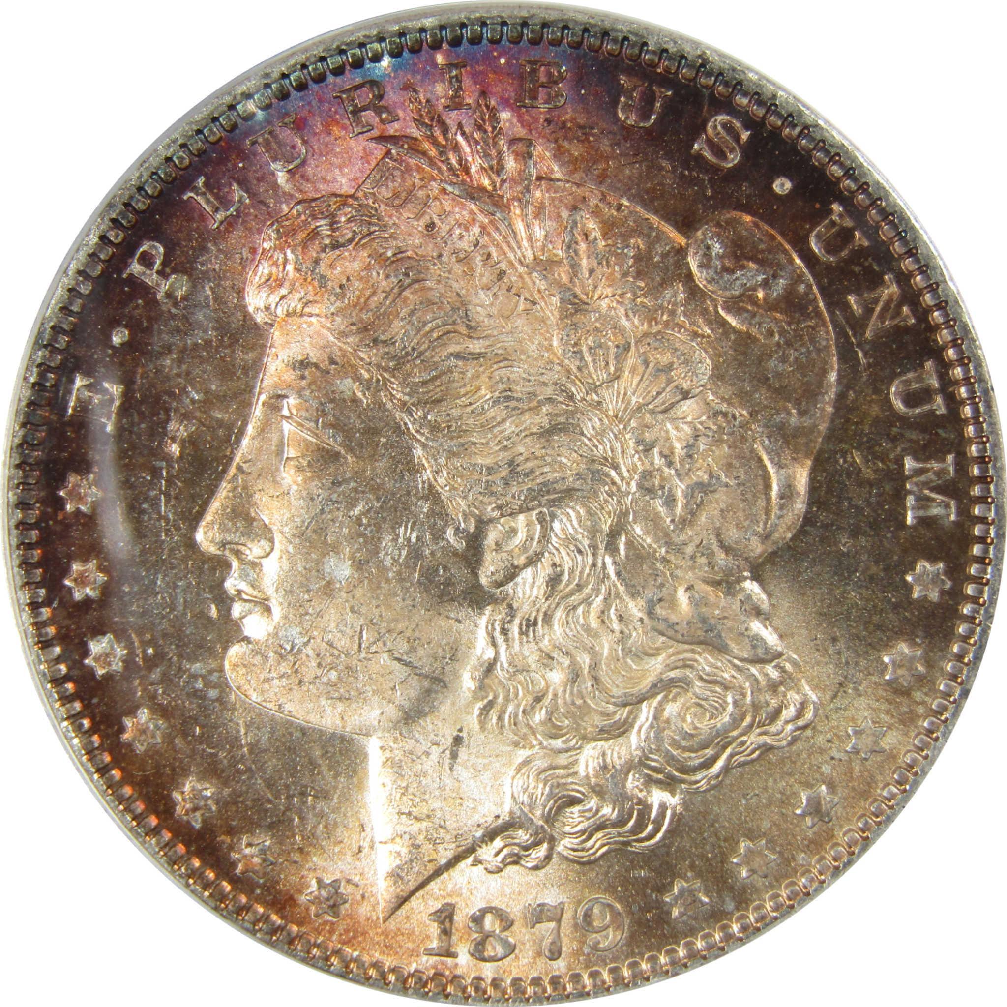 1879 Morgan Silver Dollar MS 63 ANACS Uncirculated Toned SKU:CP830