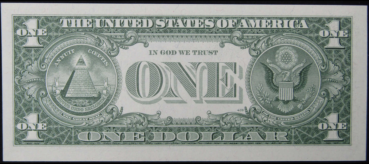 1957 A $1 Small Size Silver Certificate Note CCU Crisp Uncirculated