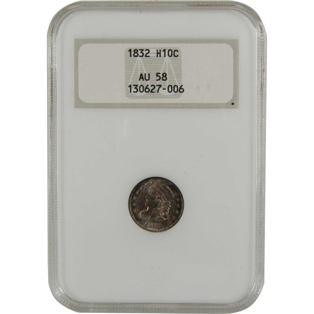 1832 Capped Bust Silver Half Dime AU 58 NGC 5c Coin Collectible