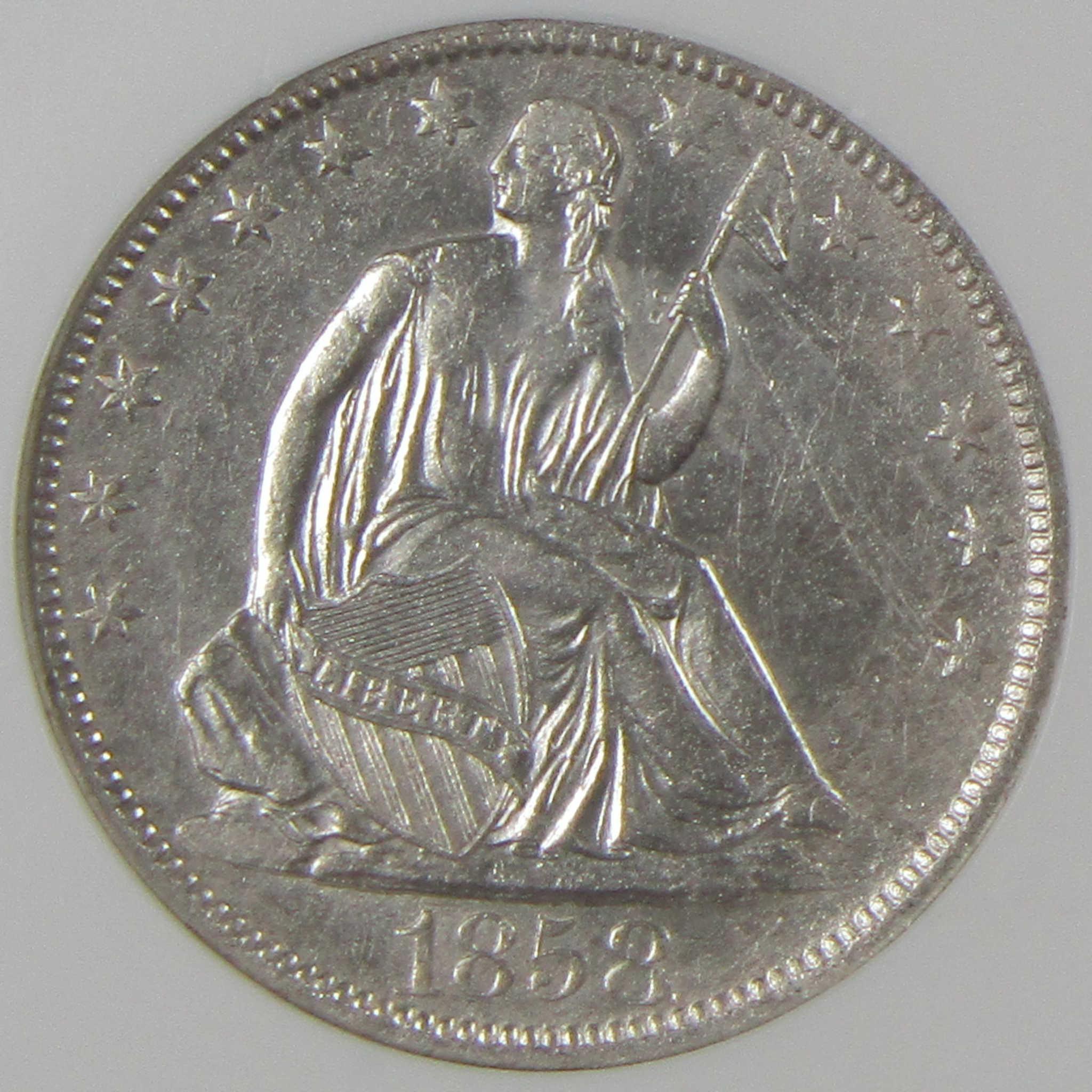 1858 O Seated Liberty Silver Half Dollar NGC SS Republic Shipwreck